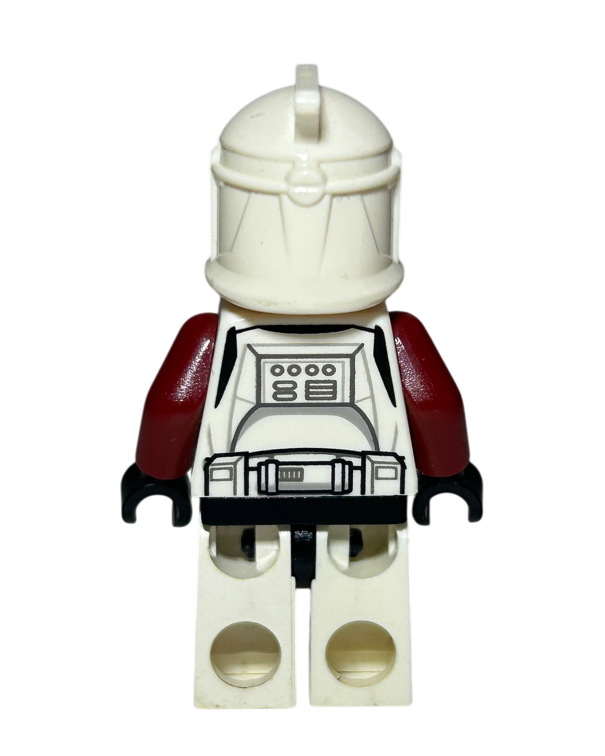 Clone Trooper Captain Phase 1 Rot SW0492 LEGO Star Wars Minifigur Rückansicht brick2d2
