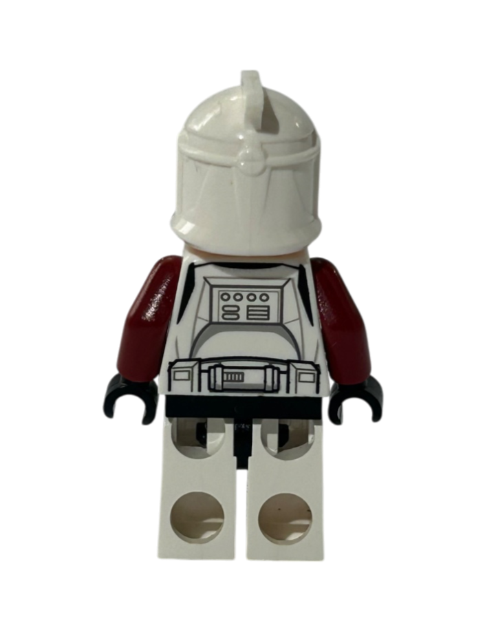 Lego Star Wars Minifigur Clone Trooper Capatain Phase 1 Rot SW0492