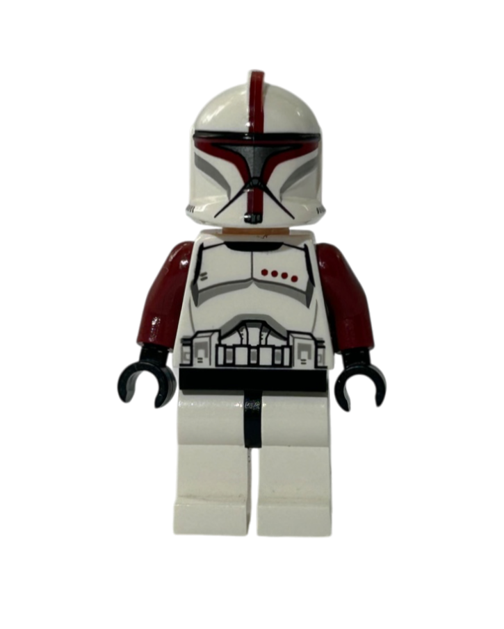 Lego Star Wars Minifigur Clone Trooper Capatain Phase 1 Rot SW0492