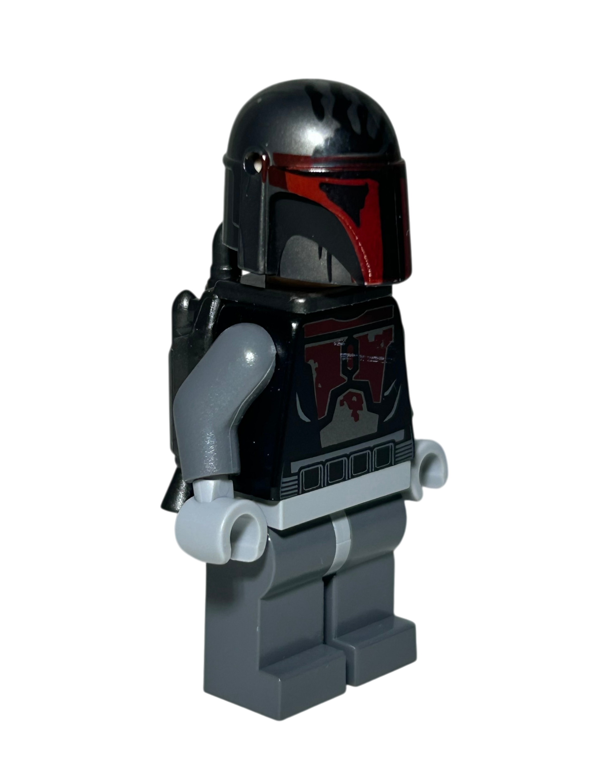 Mandalorian Super Commando SW0494 LEGO Star Wars Minifigur Seitenansicht links brick2d2