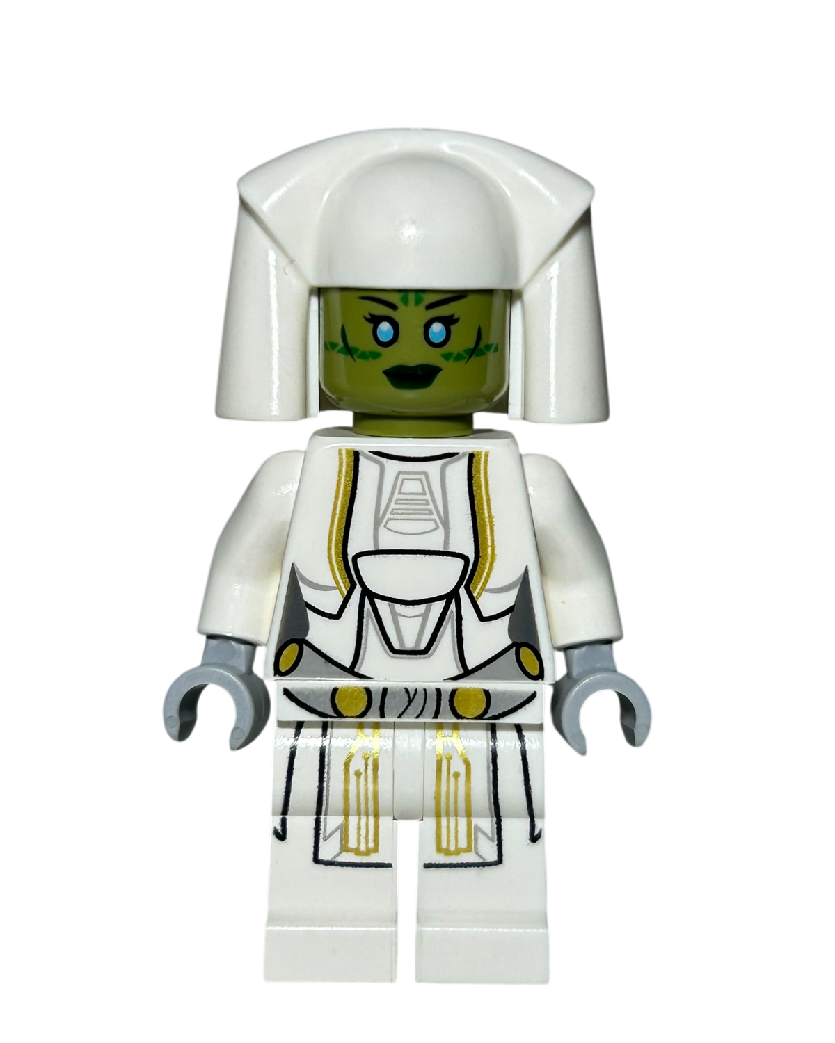 Jedi Consular LEGO Star Wars Minifigur SW0501 weiße Jedi-Robe Vorderansicht brick2d2