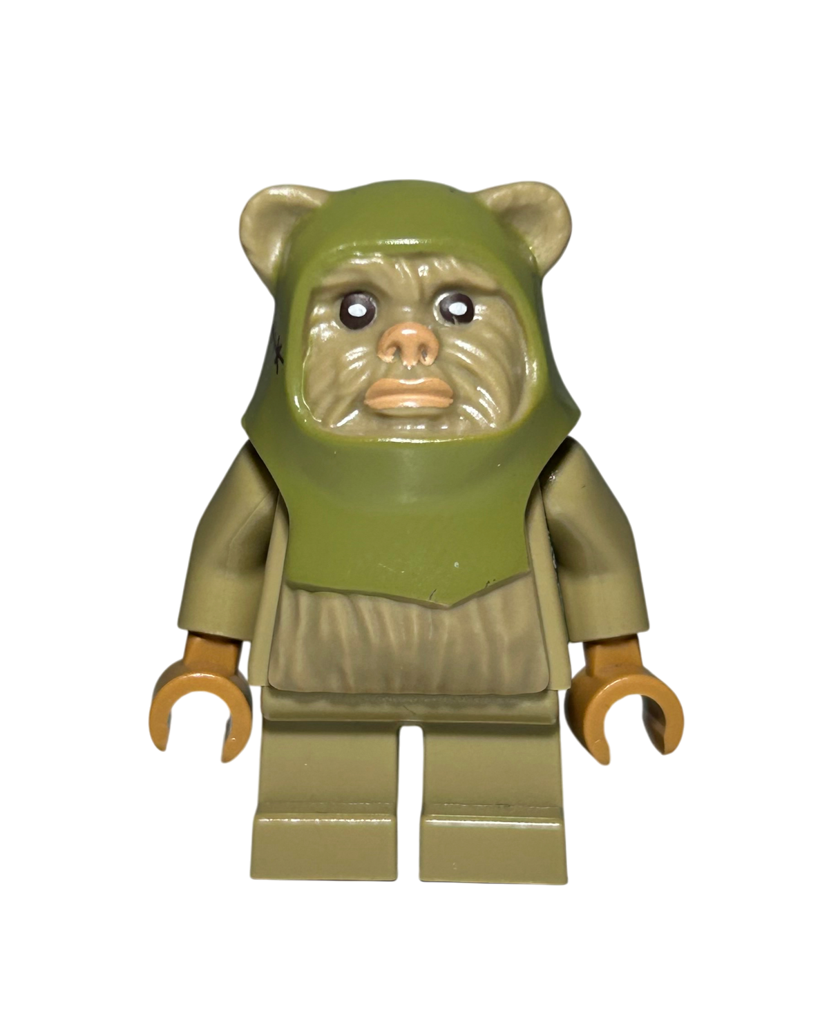 Lego Star Wars Minifigur Ewok Warrior SW0508 Vorderansicht brick2d2