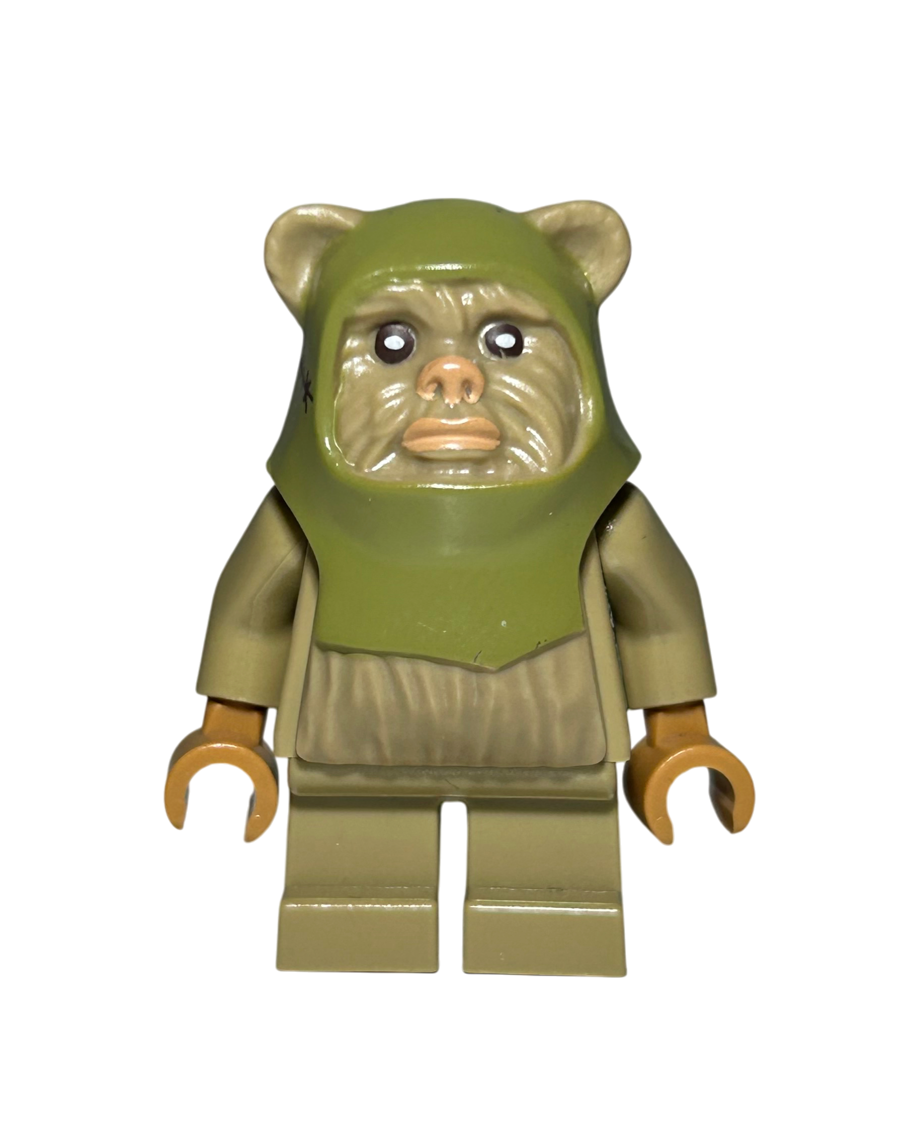 Lego Star Wars Minifigur Ewok Warrior SW0508 Vorderansicht brick2d2