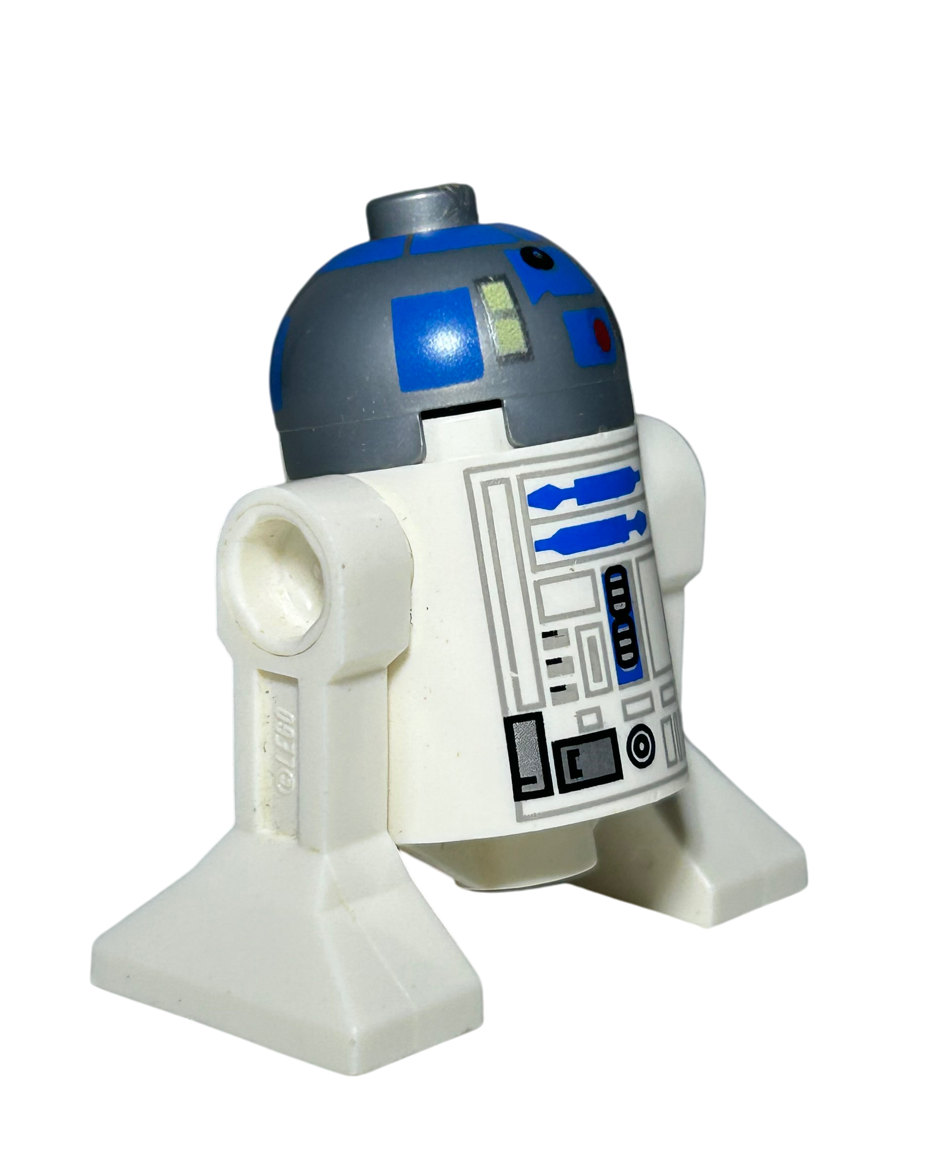 R2-D2 Metallic SW0512 LEGO Star Wars Minifigur Seitenansicht links brick2d2