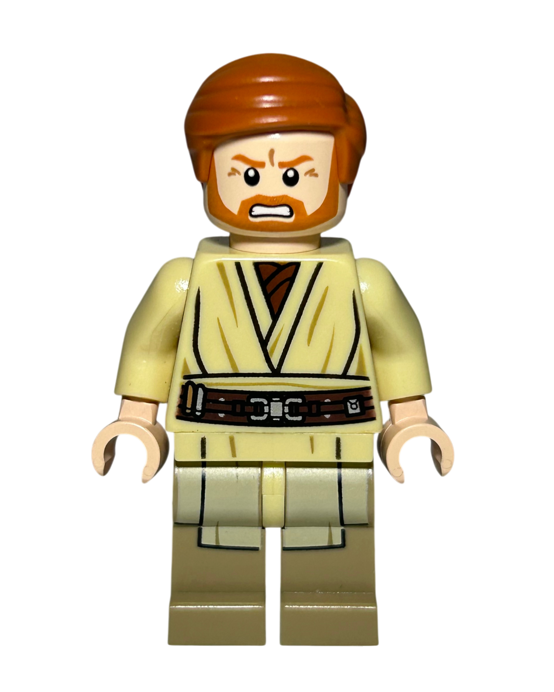 Obi-Wan Kenobi SW0535 LEGO Star Wars Minifigur Vorderansicht brick2d2