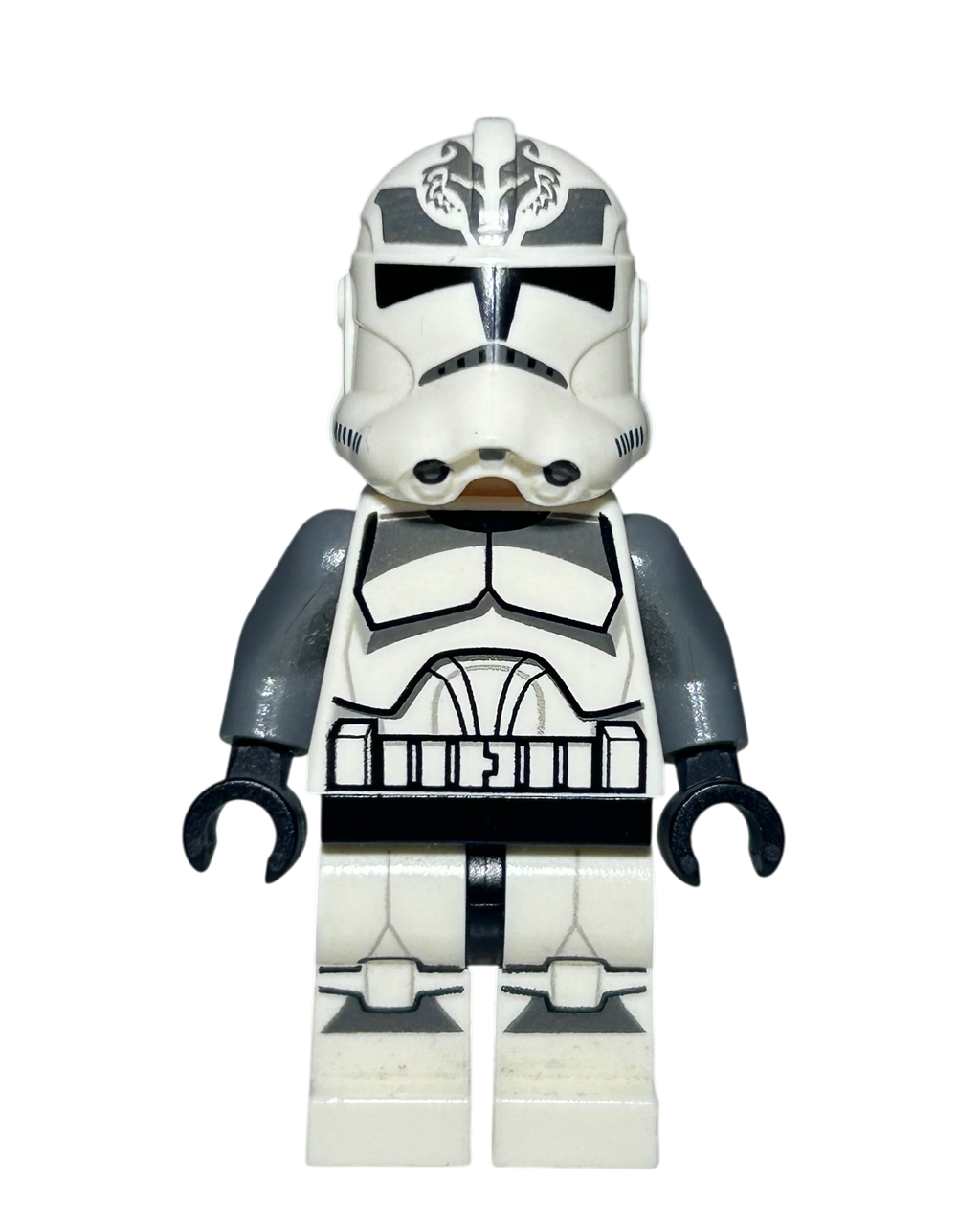 Wolfpack Clone Trooper SW0537 LEGO Star Wars Minifigur Phase 2 Vorderansicht brick2d2