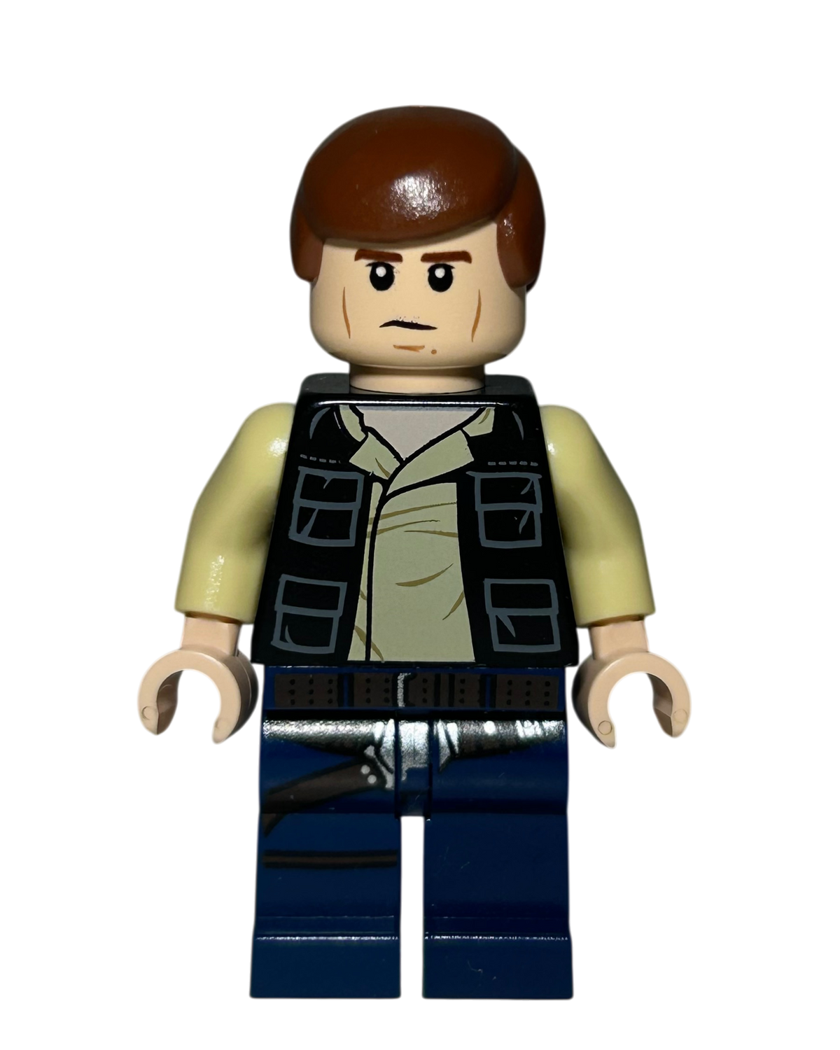 Han Solo 2014 SW0539 LEGO Star Wars Minifigur Detailansicht brick2d2