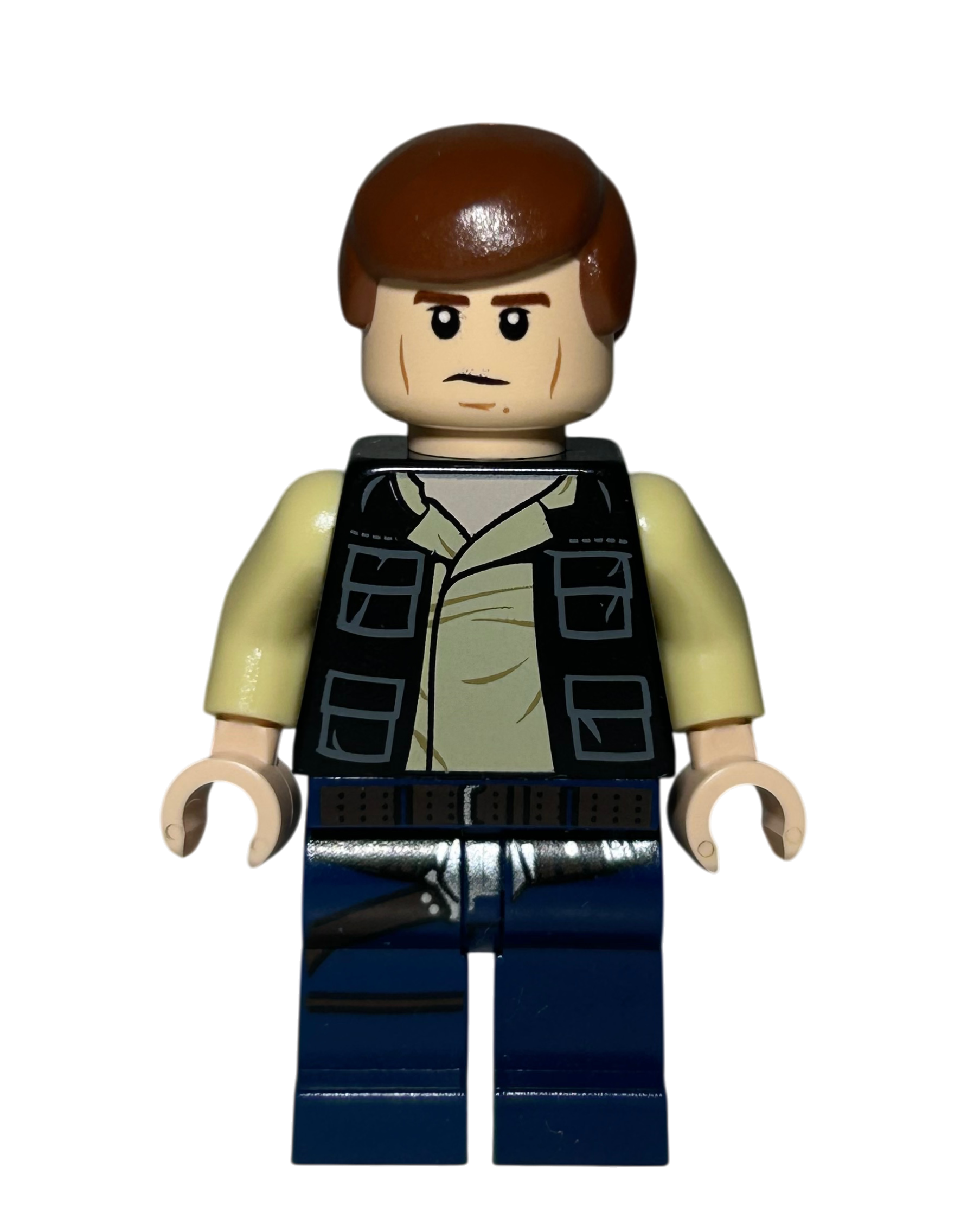 Han Solo 2014 SW0539 LEGO Star Wars Minifigur Detailansicht brick2d2