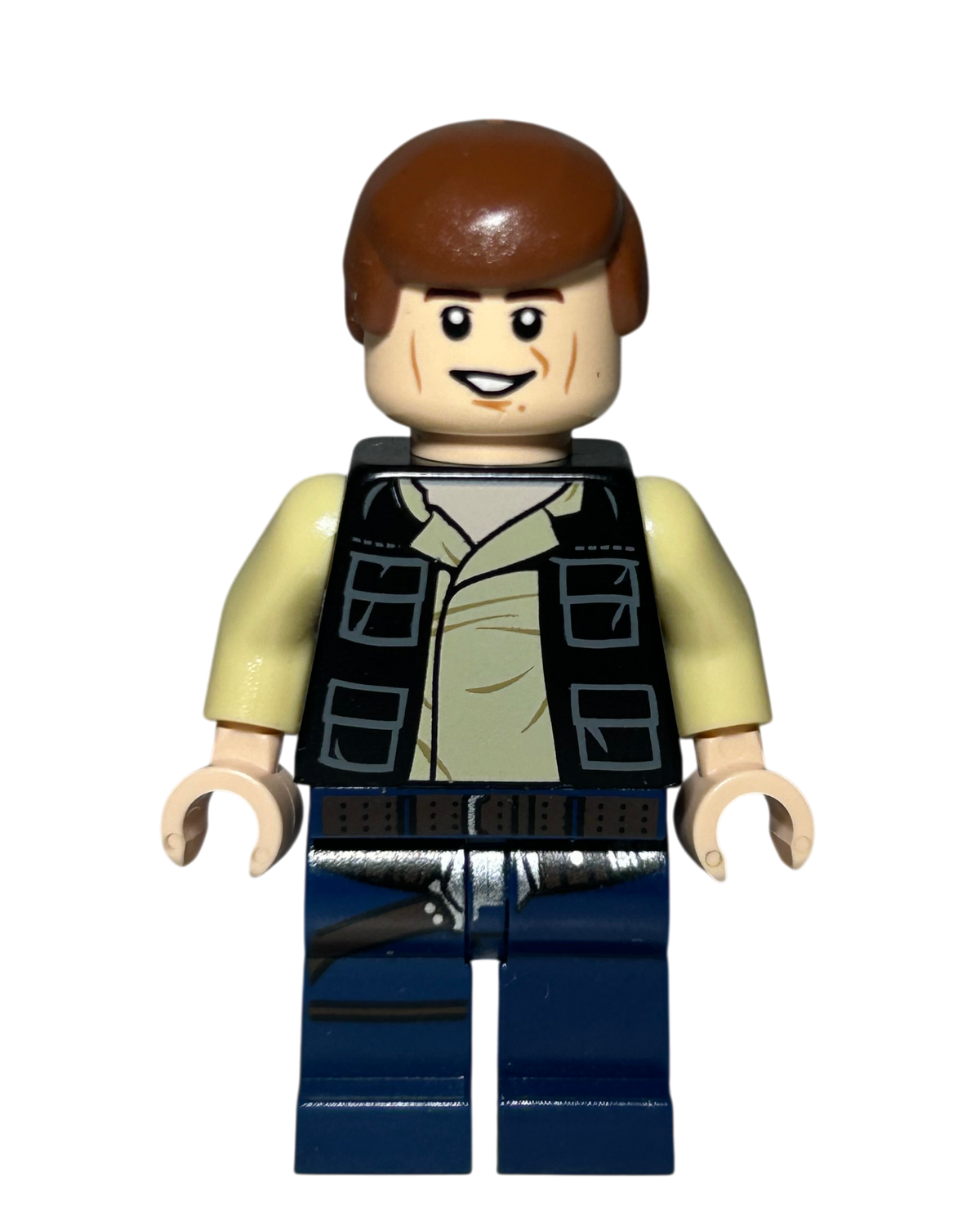 Han Solo 2014 SW0539 LEGO Star Wars Minifigur Vorderansicht brick2d2