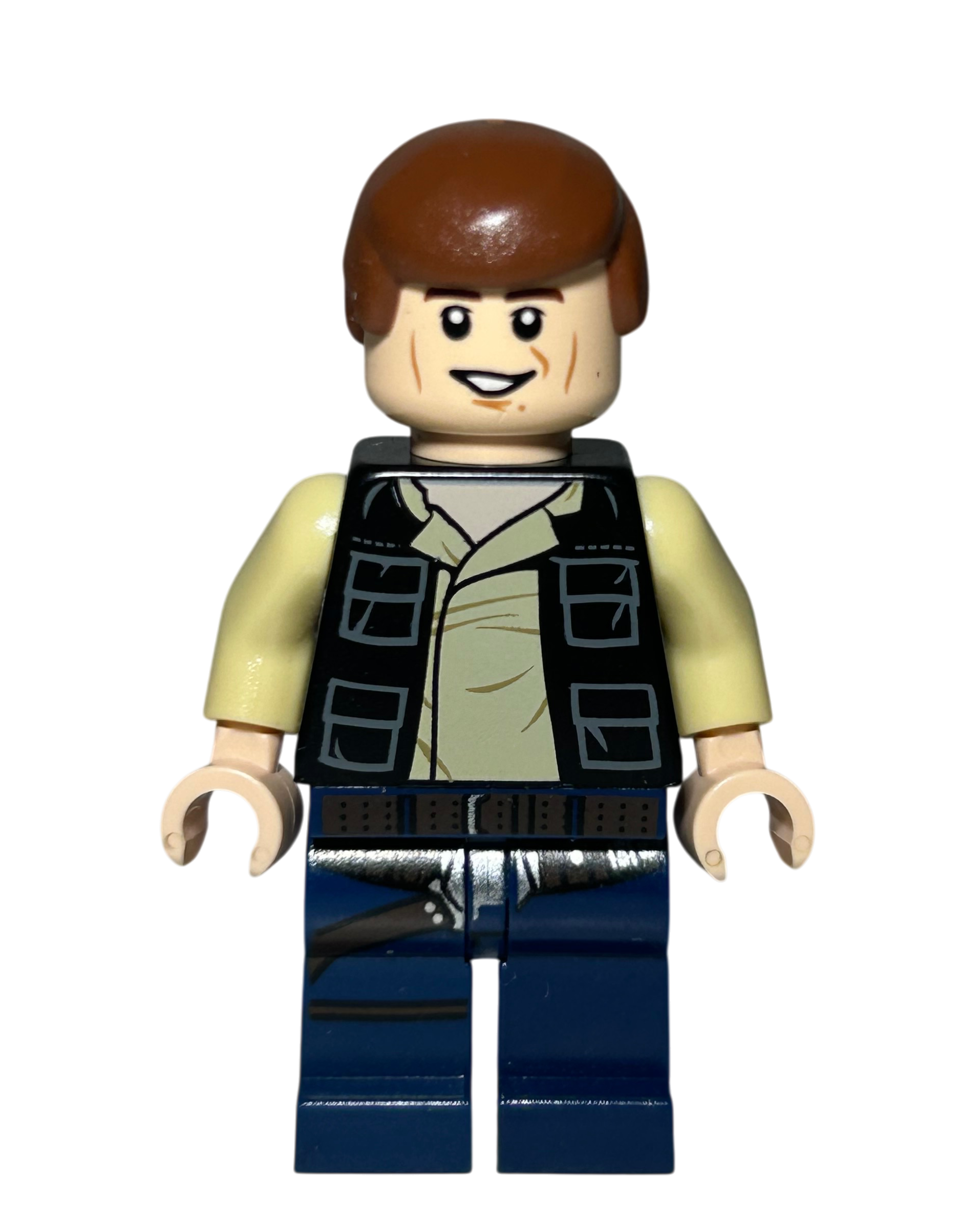 Han Solo 2014 SW0539 LEGO Star Wars Minifigur Vorderansicht brick2d2