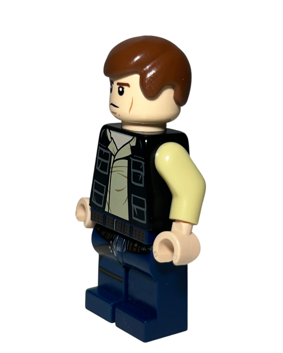 Han Solo 2014 SW0539 LEGO Star Wars Minifigur Seitenansicht rechts brick2d2