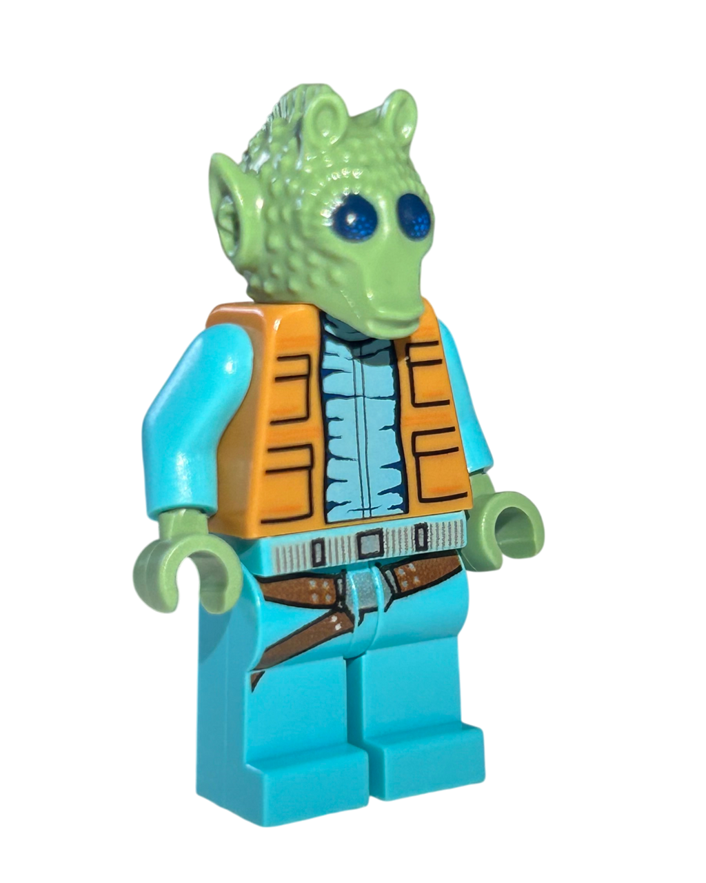 Lego Star Wars Minifigur Greedo SW0553 Seitenansicht links brick2d2