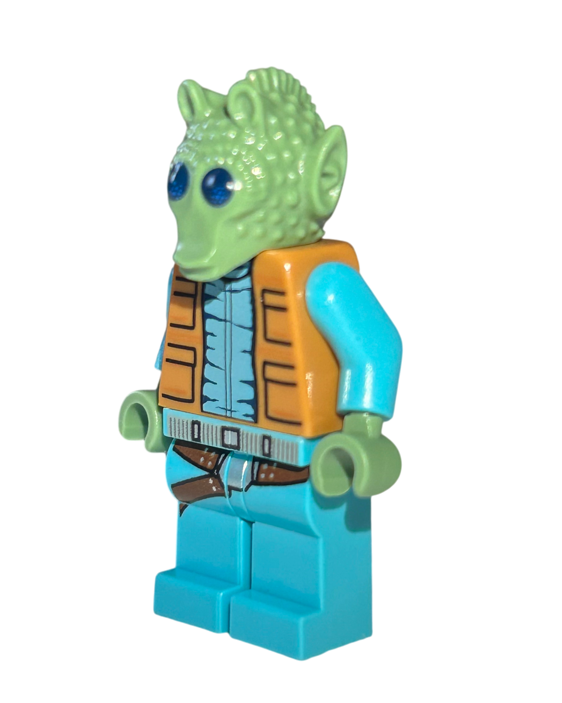 Lego Star Wars Minifigur Greedo SW0553 Seitenansicht rechts brick2d2