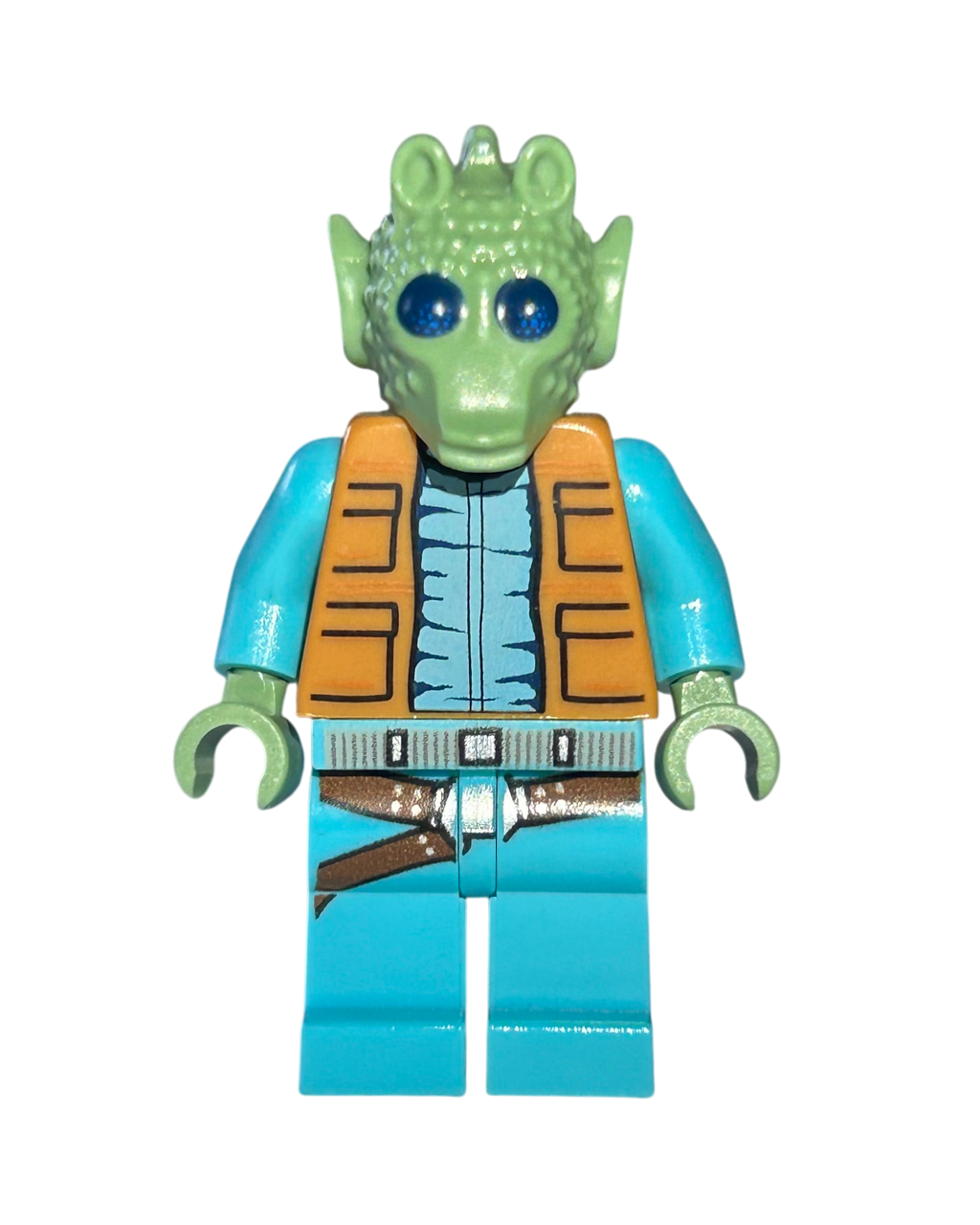 Lego Star Wars Minifigur Greedo SW0553 Vorderansicht brick2d2