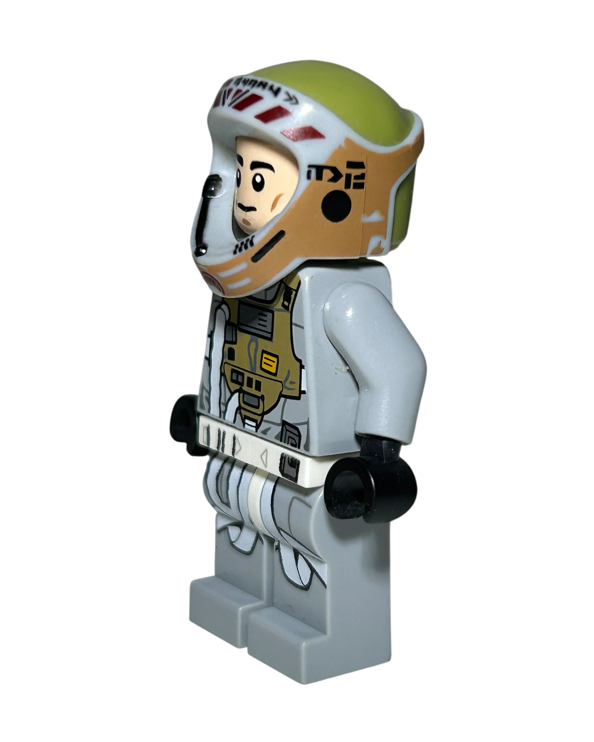 Lego Star Wars Minifigur Grey Squadron Pilot Horton Salm SW0558 Seitenansicht rechts brick2d2