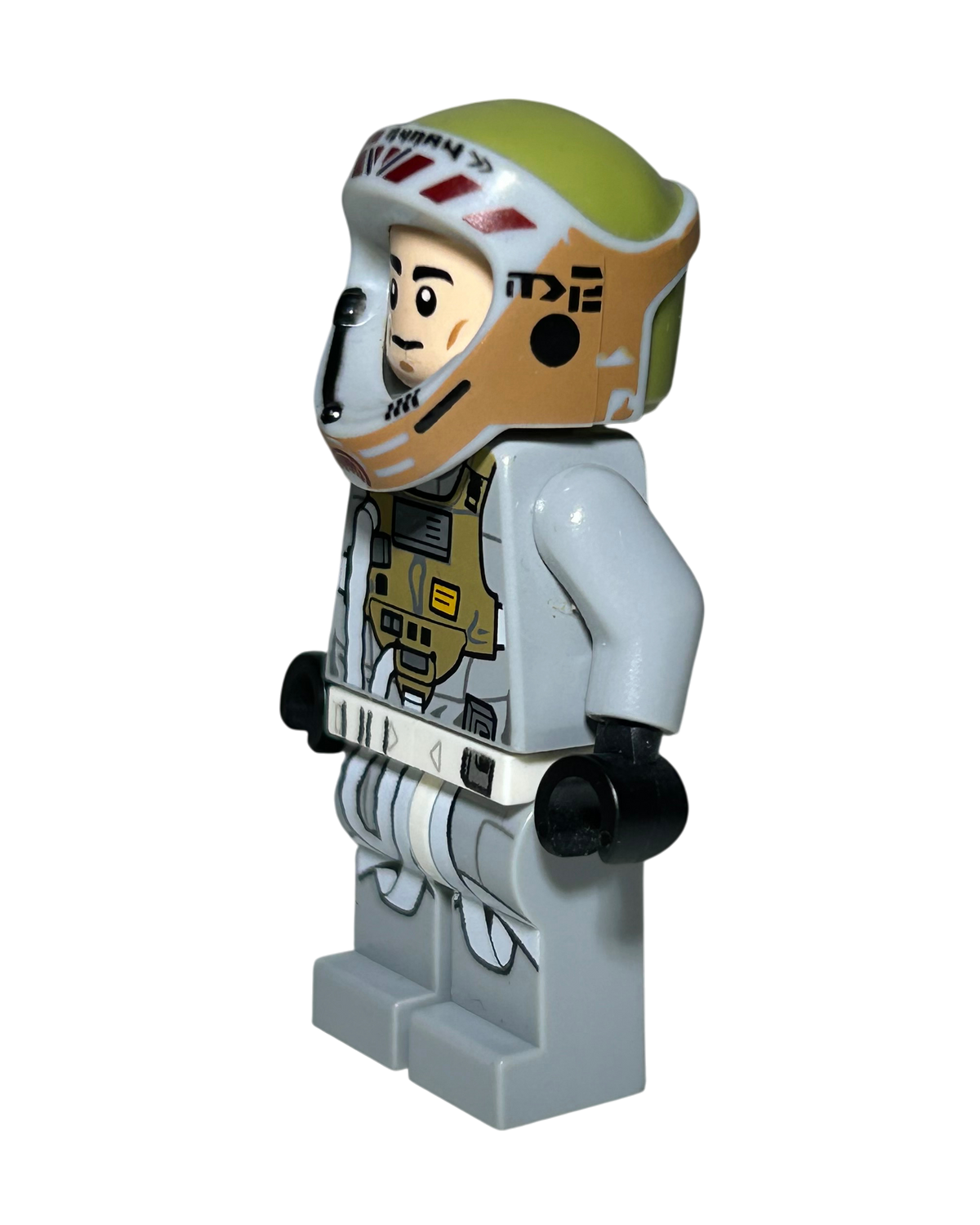 Lego Star Wars Minifigur Grey Squadron Pilot Horton Salm SW0558 Seitenansicht rechts brick2d2