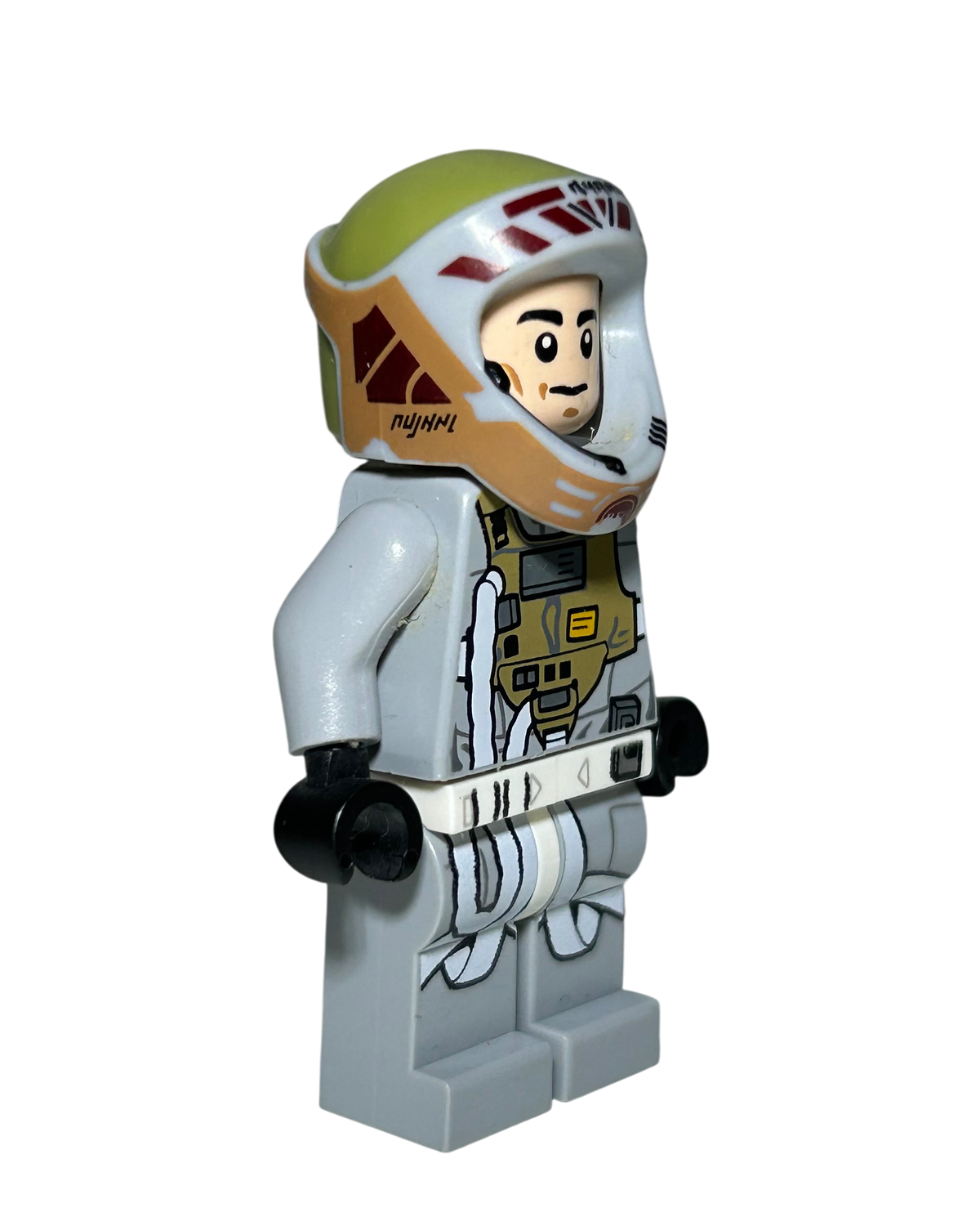 Lego Star Wars Minifigur Grey Squadron Pilot Horton Salm SW0558 Seitenansicht links brick2d2