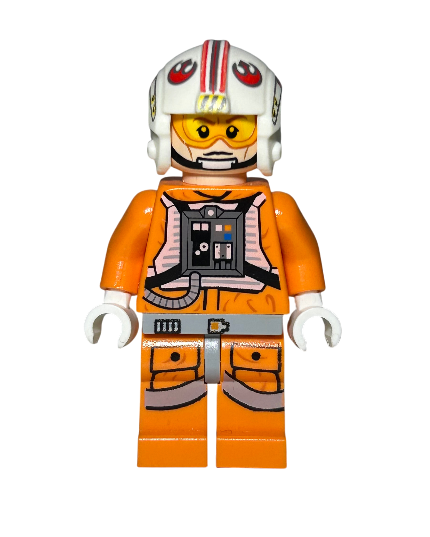 Luke Skywalker Piloten Outfit SW0569 LEGO Star Wars Minifigur Detailansicht brick2d2