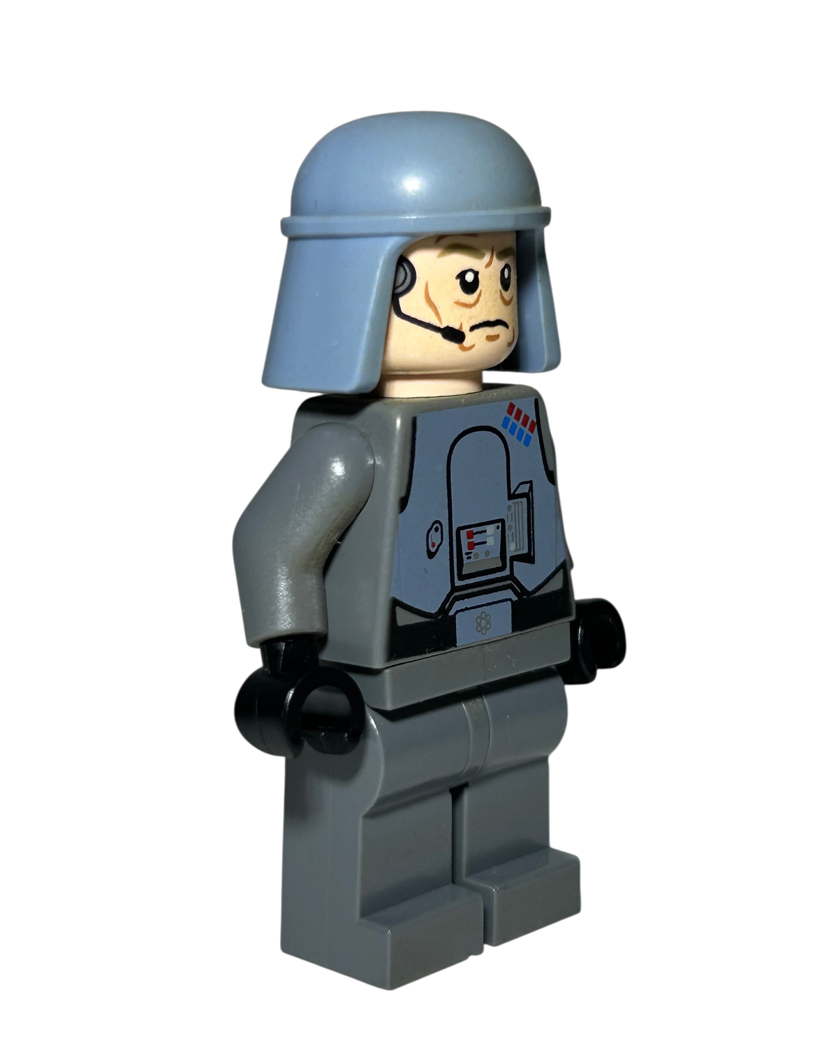 LEGO Star Wars General Maximillian Veers SW0579 Seitenansicht links mit sandblauem Helm