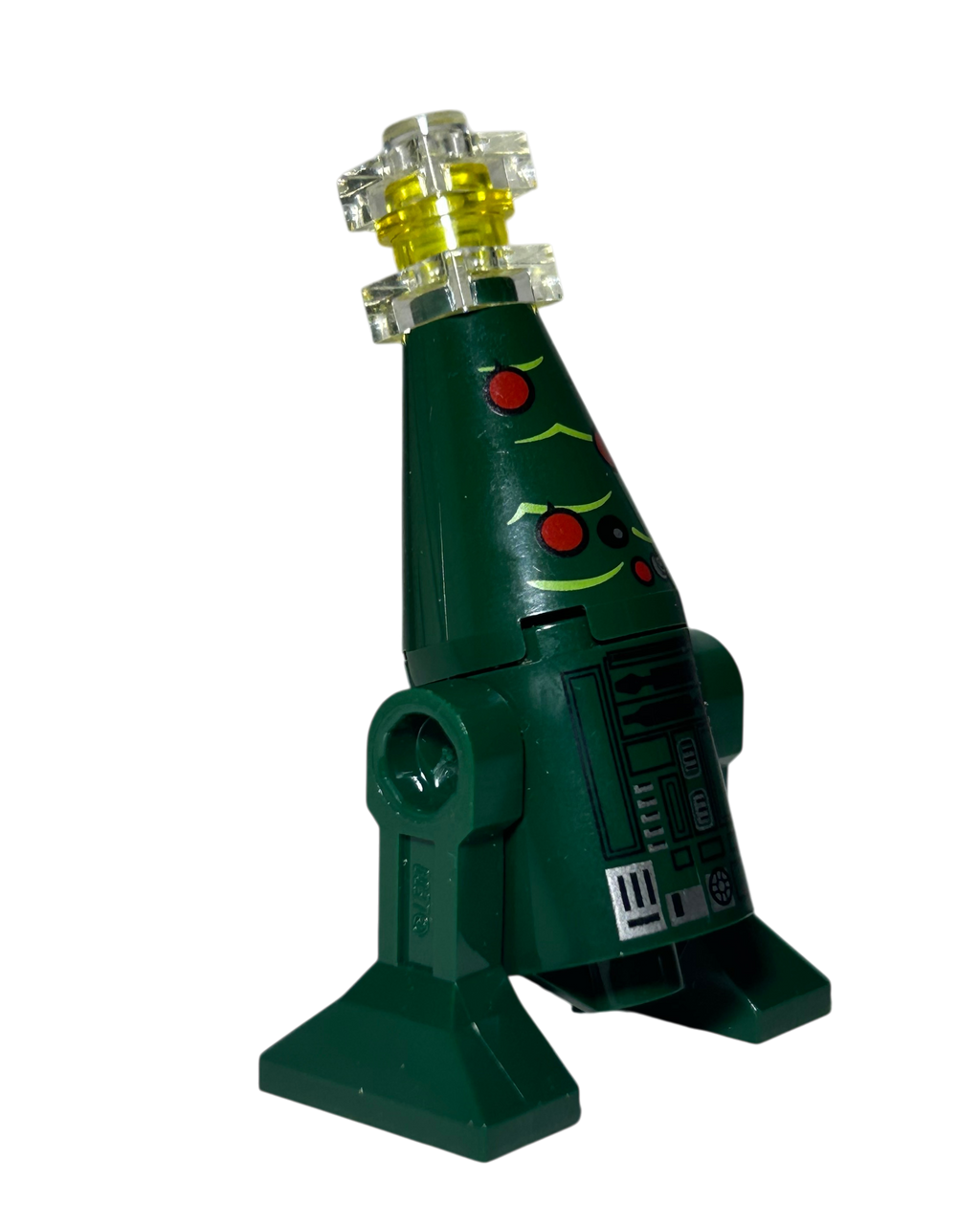 Christmas Astromech Droid R2-X2 SW0598 LEGO Star Wars Minifigur links Seitenansicht brick2d2