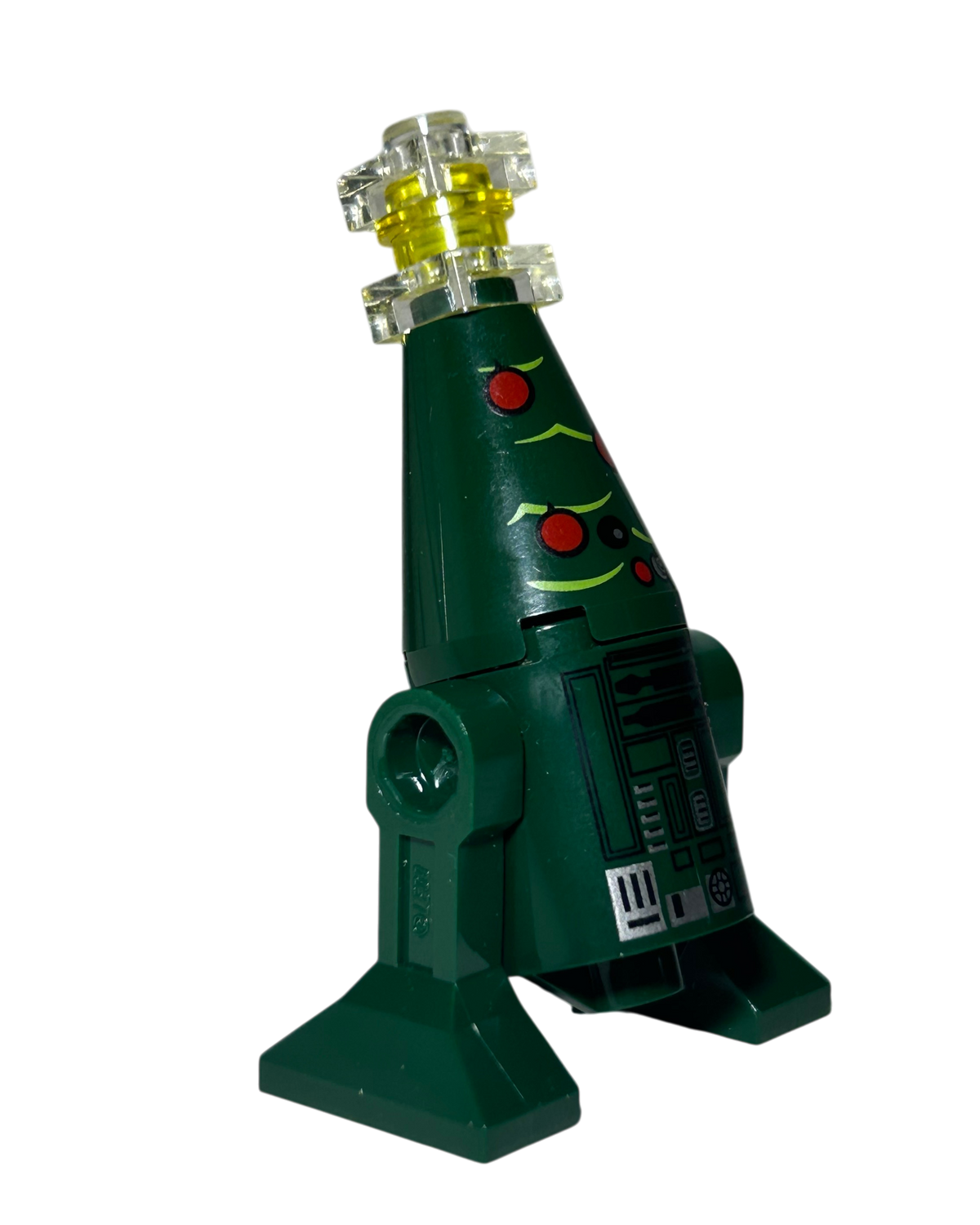 Christmas Astromech Droid R2-X2 SW0598 LEGO Star Wars Minifigur links Seitenansicht brick2d2