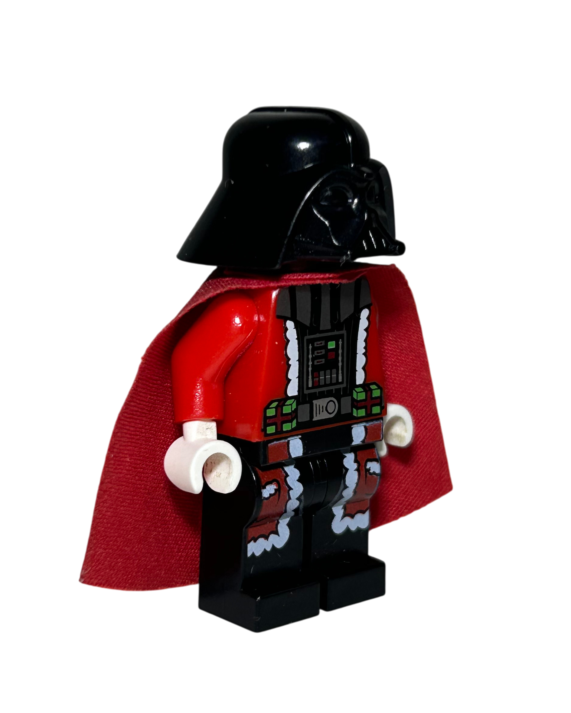 Santa Darth Vader SW0599 LEGO Star Wars Minifigur Seitenansicht links brick2d2