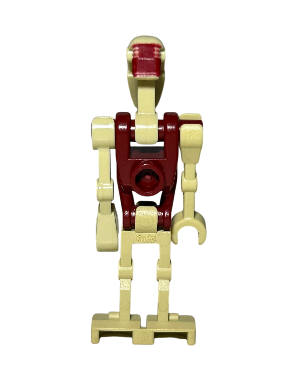 Security Battle Droid SW0600 dunkelroter Torso LEGO Star Wars Minifigur Rückansicht brick2d2