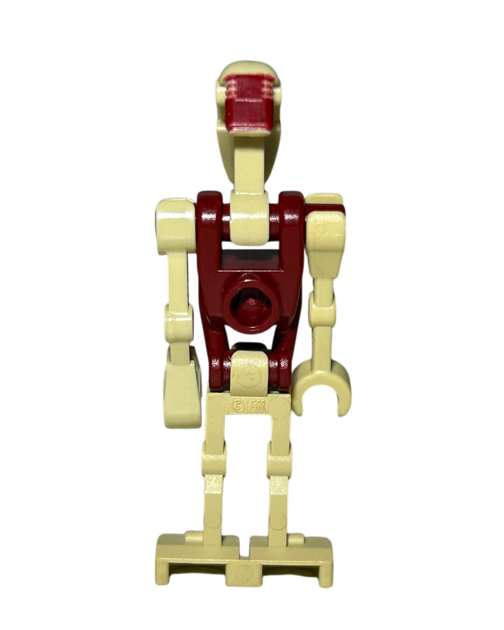 Security Battle Droid SW0600 dunkelroter Torso LEGO Star Wars Minifigur Rückansicht brick2d2