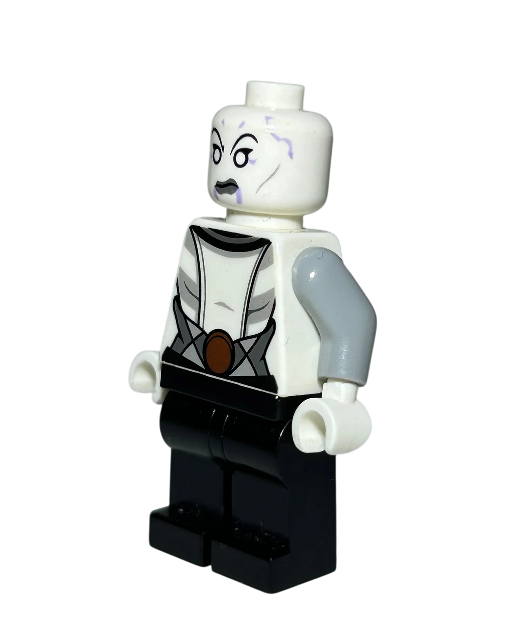 Asajj Ventress SW0615 LEGO Star Wars Minifigur weißer Torso Seitenansicht rechts brick2d2