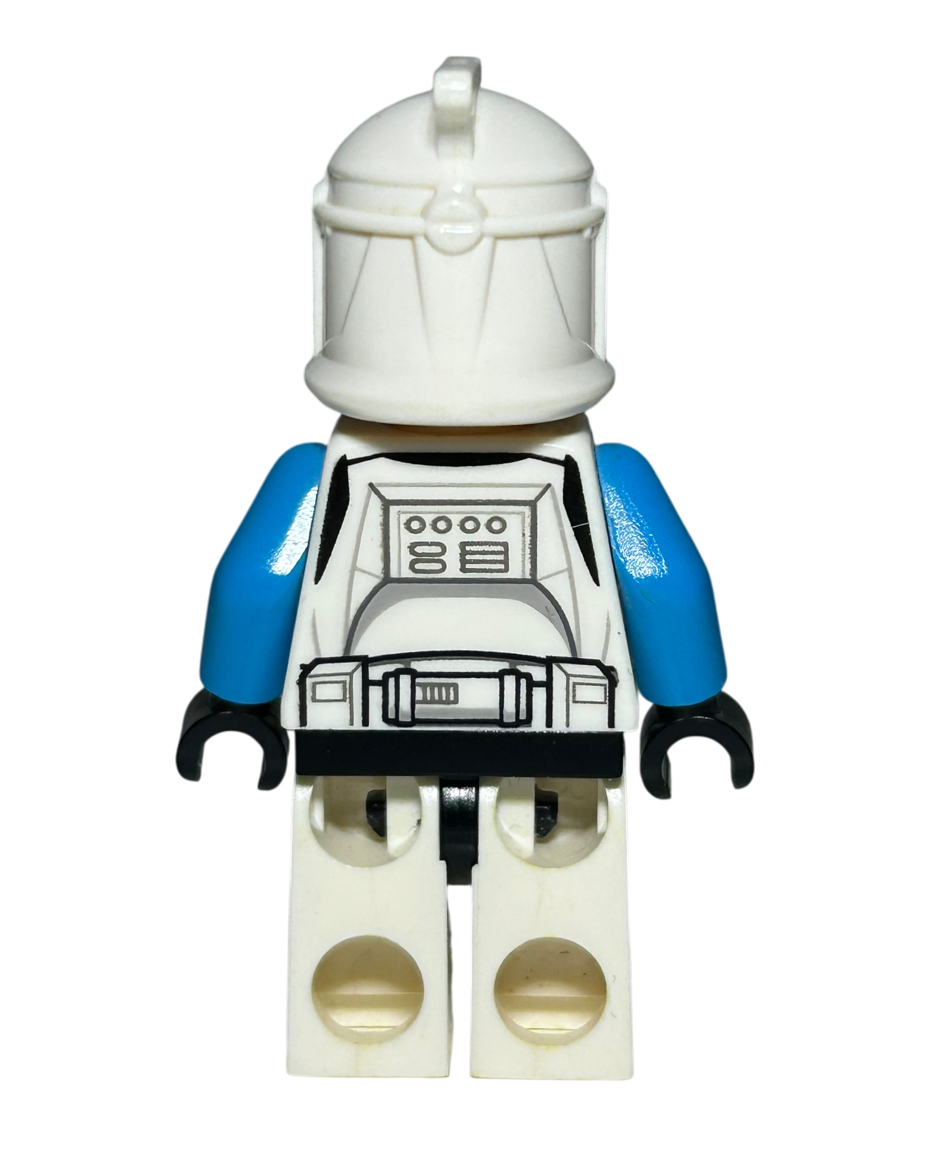 Lego Star Wars Minifigur Clone Trooper Lieutenant Phase 1 SW0629 Rückansicht brick2d2