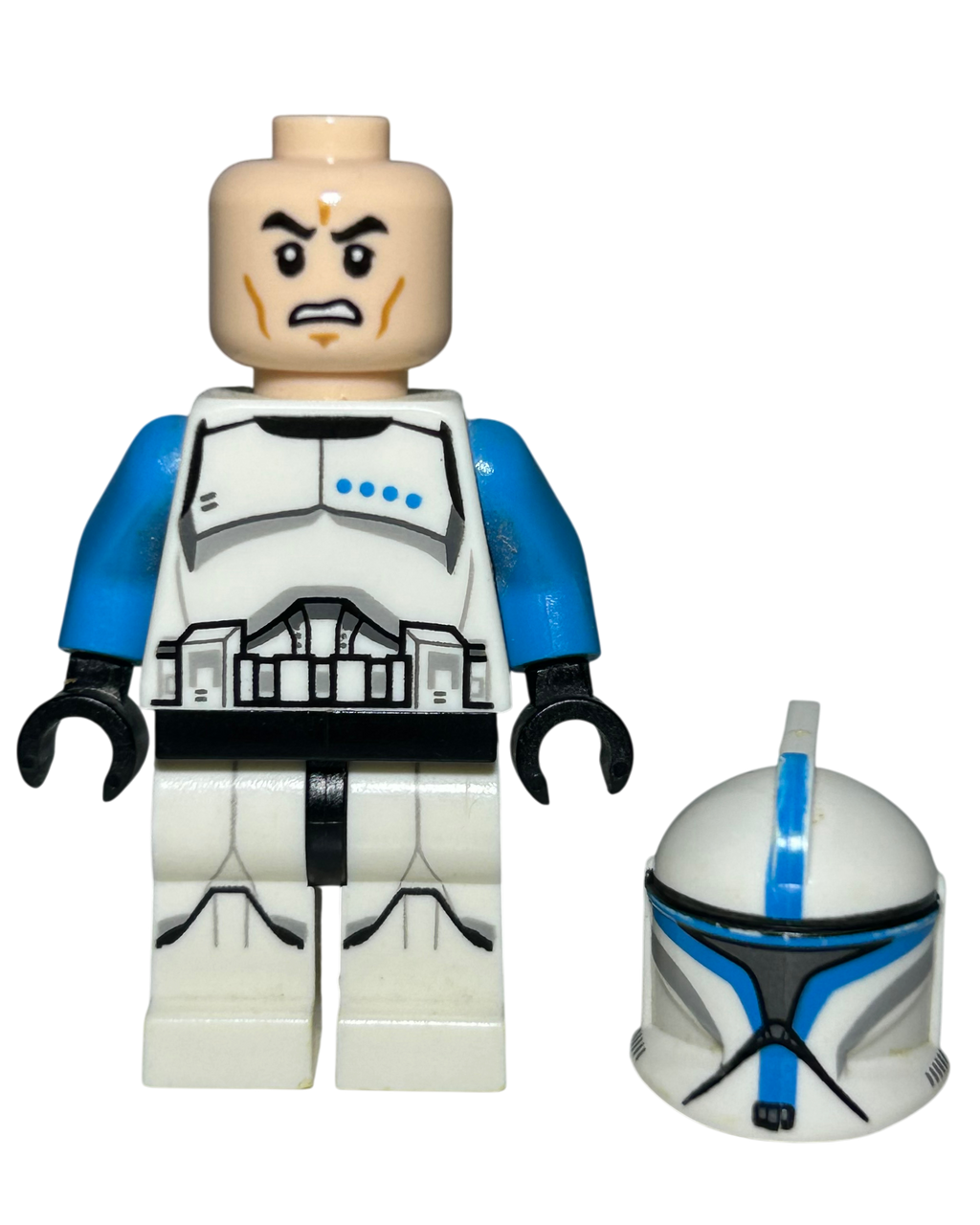 Lego Star Wars Minifigur Clone Trooper Lieutenant Phase 1 SW0629 Detailansicht brick2d2