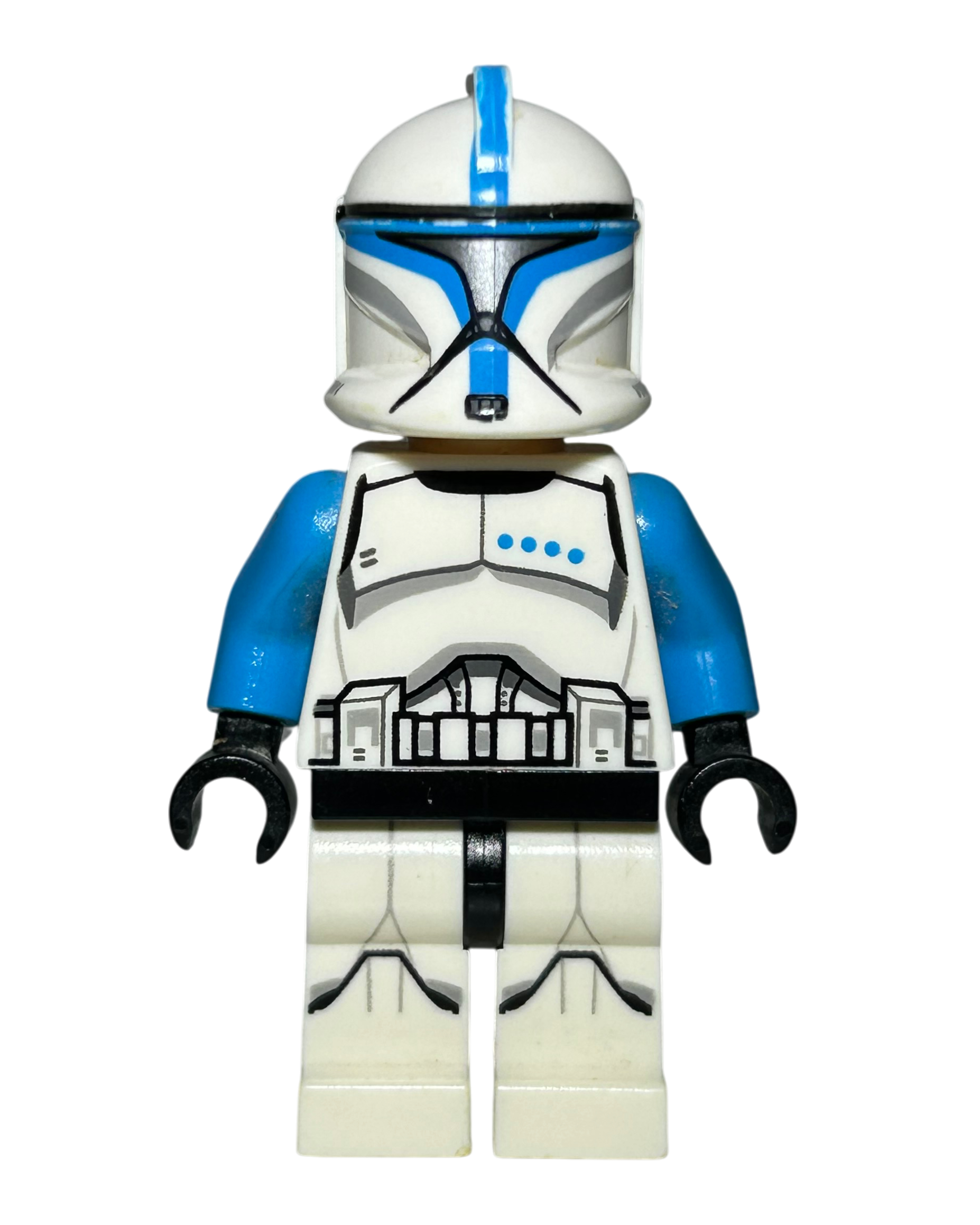 Lego Star Wars Minifigur Clone Trooper Lieutenant Phase 1 SW0629 Vorderansicht brick2d2