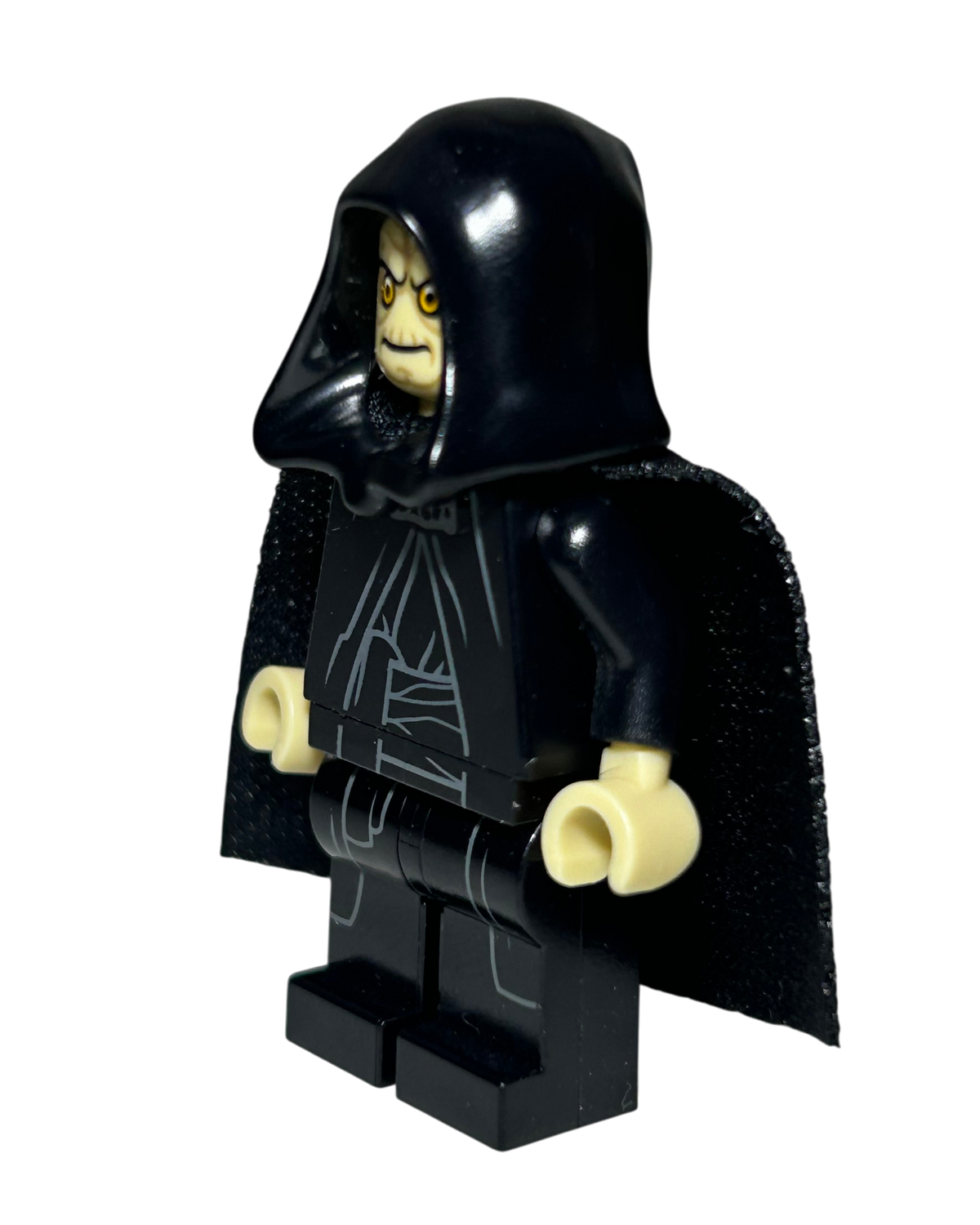 Emperor Palpatine Stoffcape SW0634a LEGO Star Wars Minifigur Seitenansicht rechts brick2d2