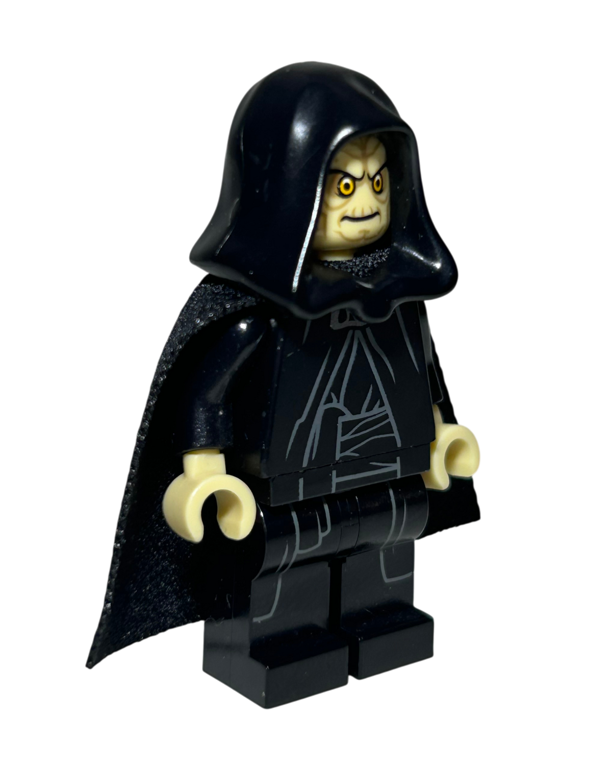 Emperor Palpatine Stoffcape SW0634a LEGO Star Wars Minifigur Seitenansicht links brick2d2