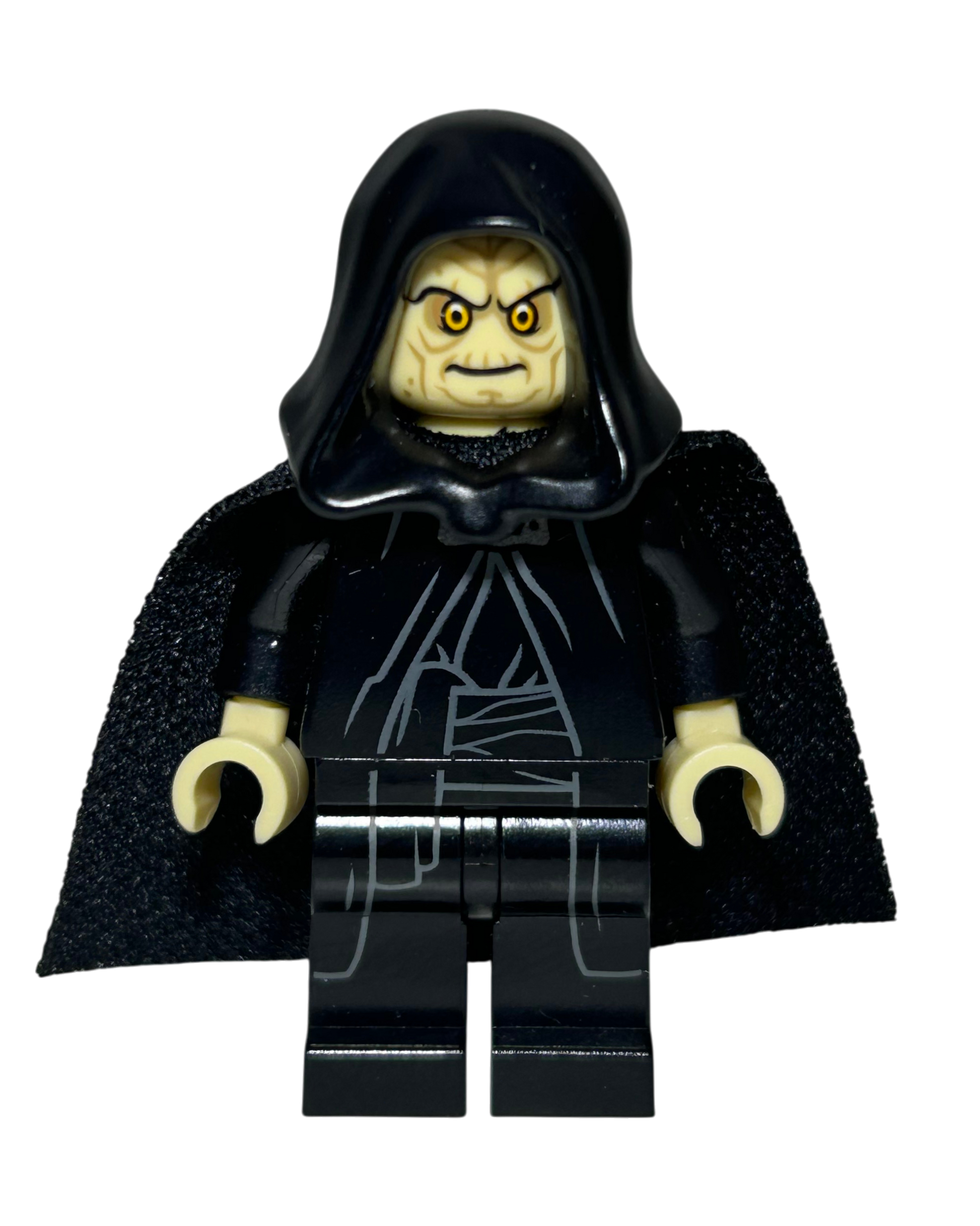 Emperor Palpatine Stoffcape SW0634a LEGO Star Wars Minifigur Vorderansicht brick2d2