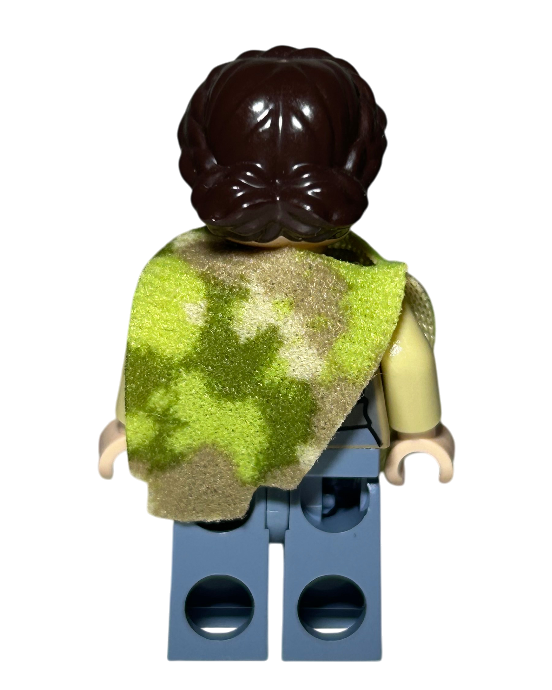 Prinzessin Leia Endor Outfit mit Camouflage Poncho SW0643 LEGO Star Wars Minifigur Rückansicht brick2d2