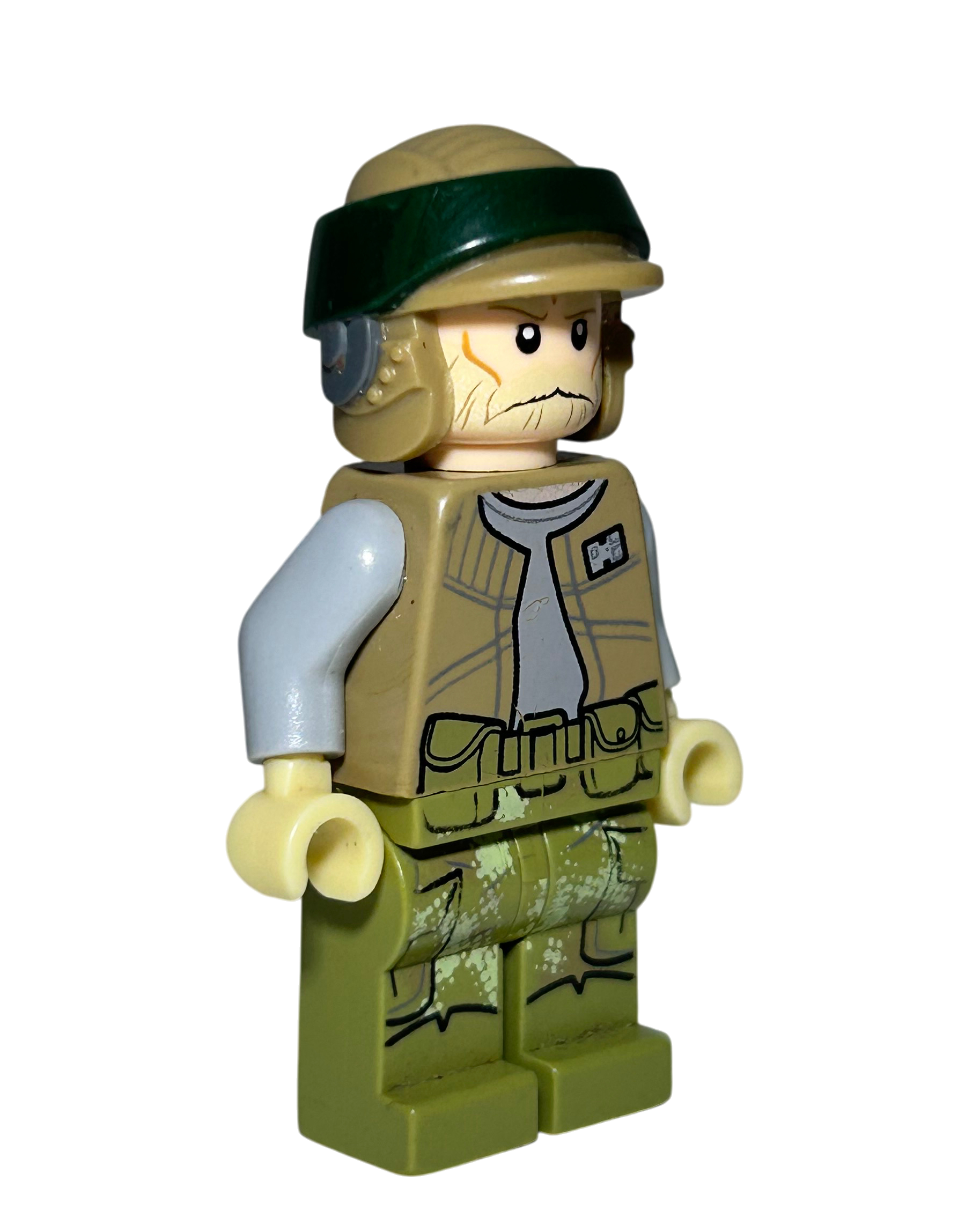 Lego Star Wars Minifigur Commander Rex Endor Rebel Trooper SW0646 Seitenansicht links brick2d2