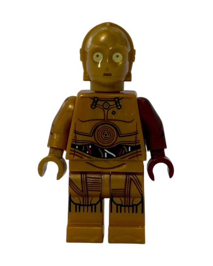 Lego Star Wars Minifigur C-3PO Roter Arm SW0653
