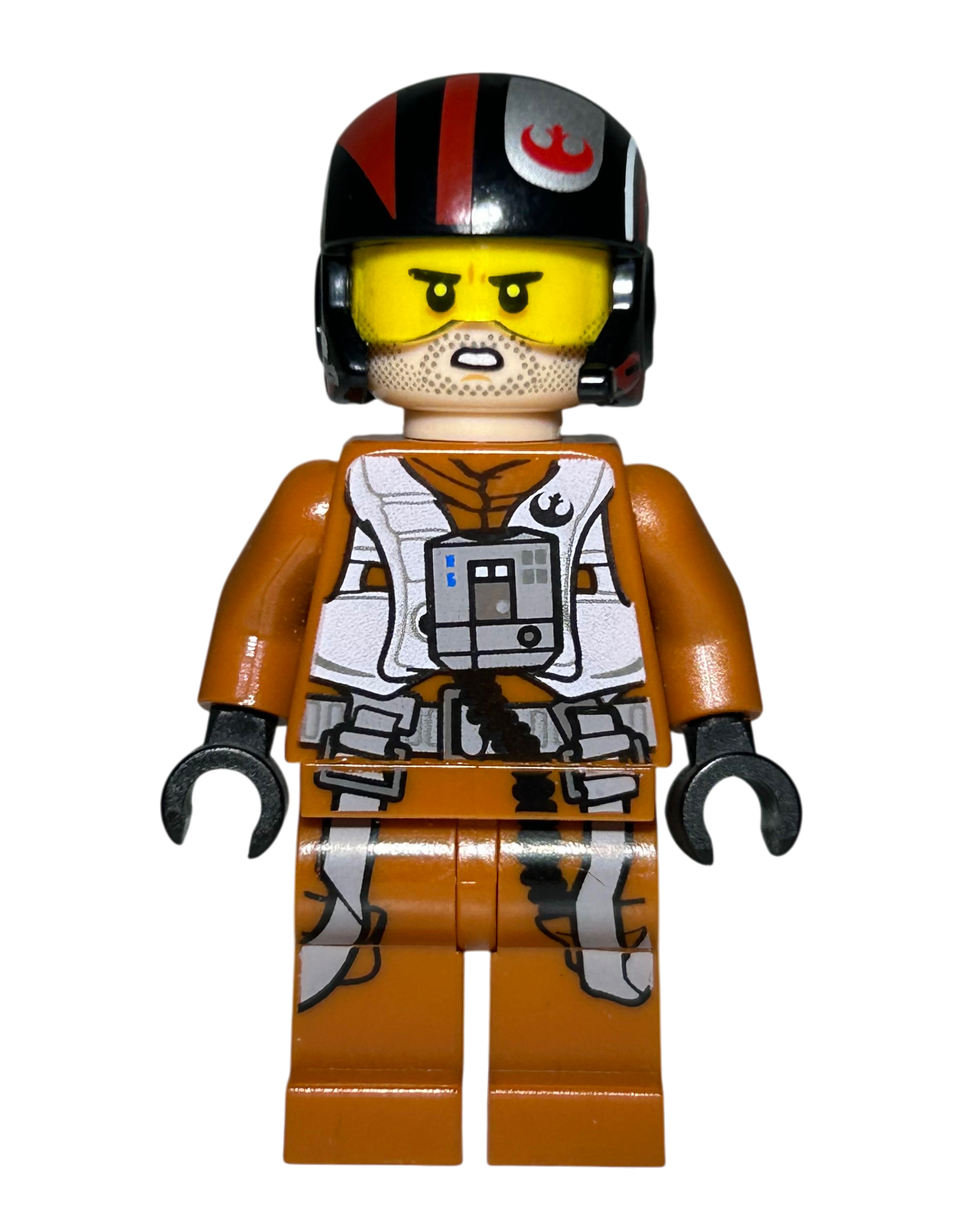 Lego Star Wars Minifigur Poe Dameron SW0658 Detailansicht Brick2d2