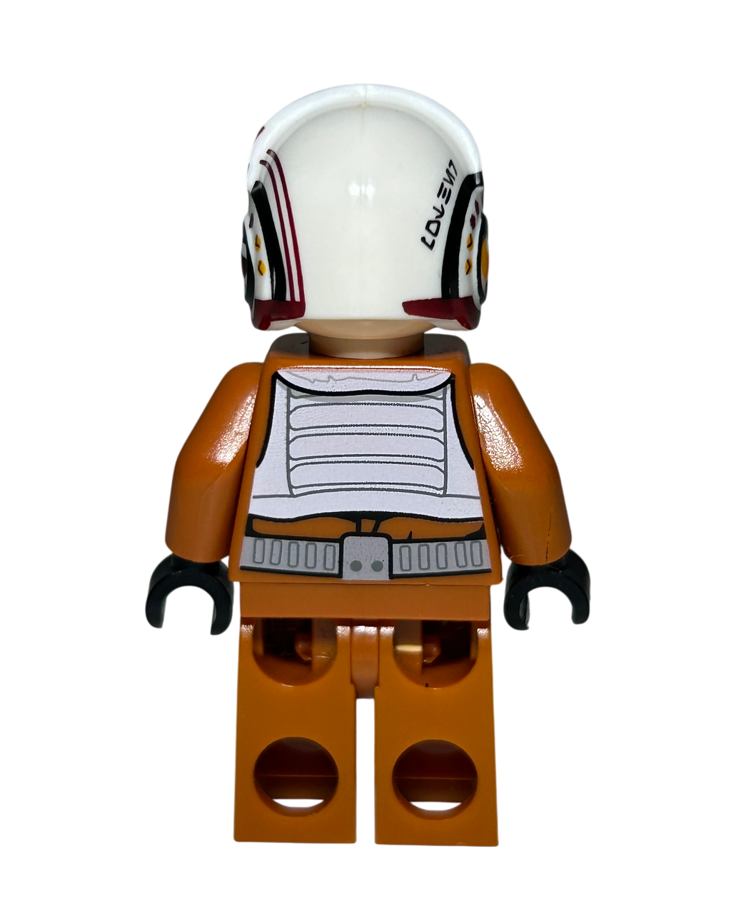 X-Wing Pilot SW0659 LEGO Star Wars Minifigur Rückansicht brick2d2
