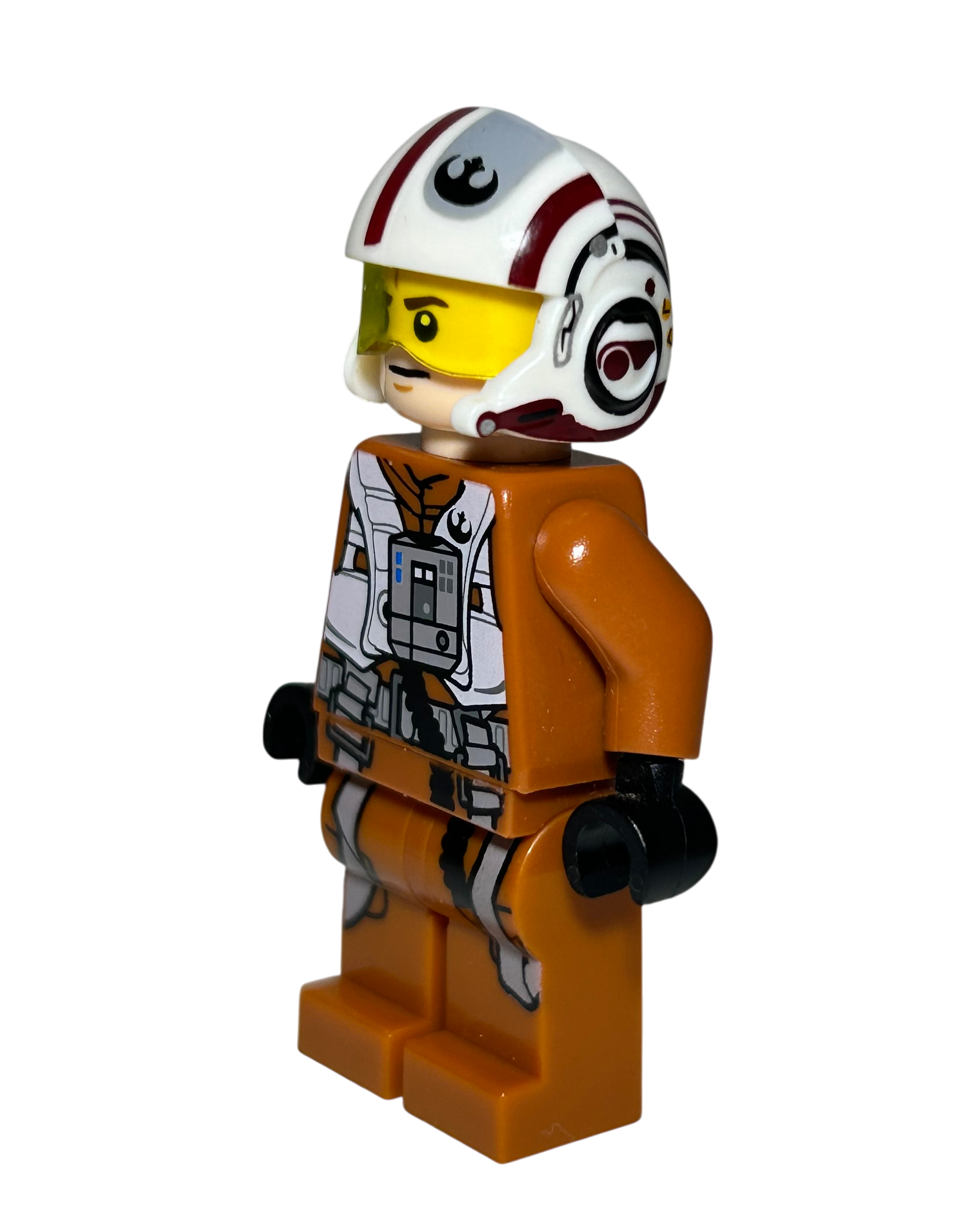 X-Wing Pilot SW0659 LEGO Star Wars Minifigur Seitenansicht rechts brick2d2