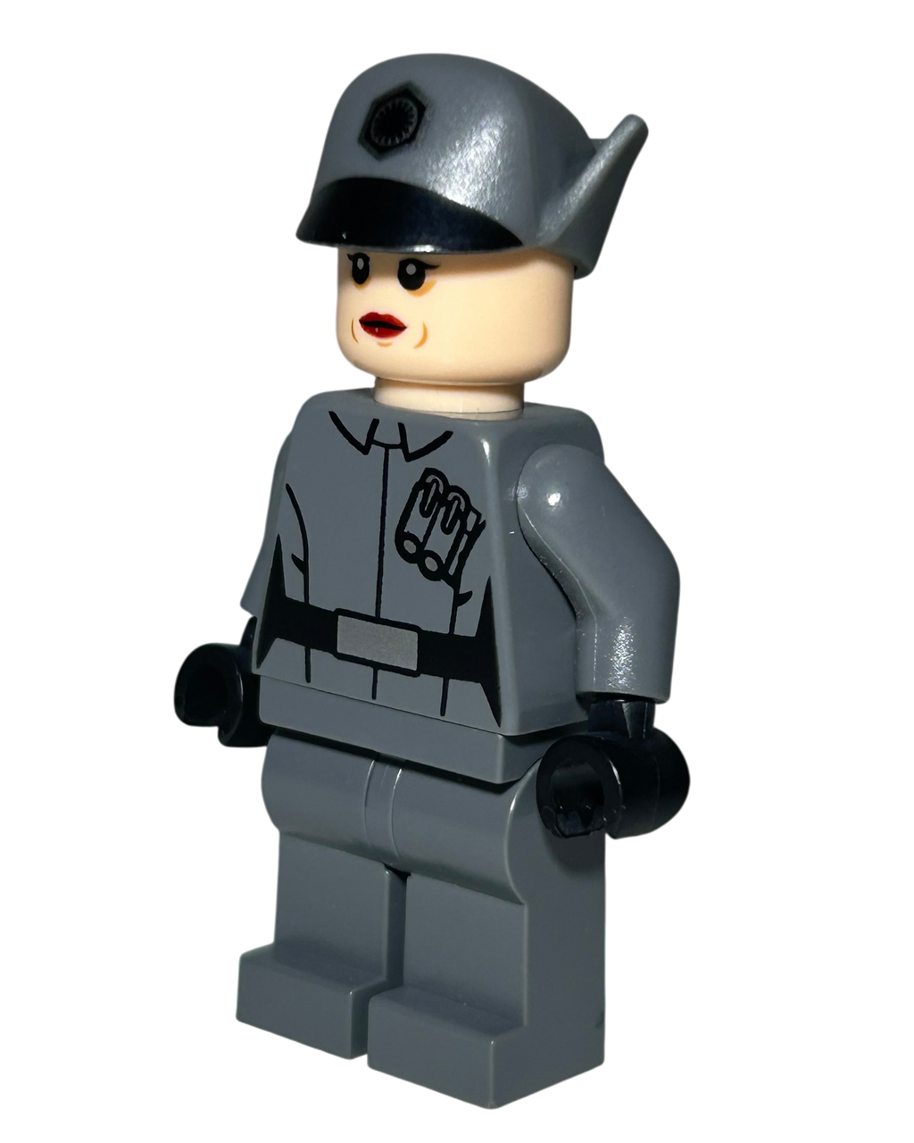 First Order Officer Lieutenant weiblich SW0665 LEGO Star Wars Minifigur Seitenansicht links brick2d2