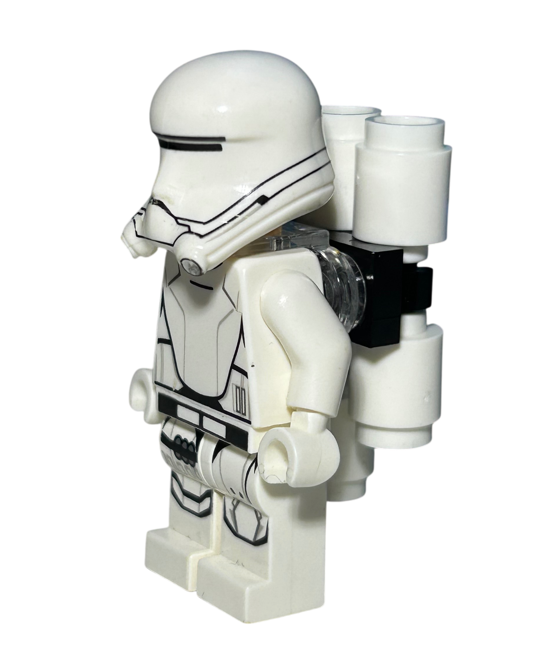 Lego Star Wars Minifigur First Order Flame Trooper SW0666 Seitenansicht links brick2d2