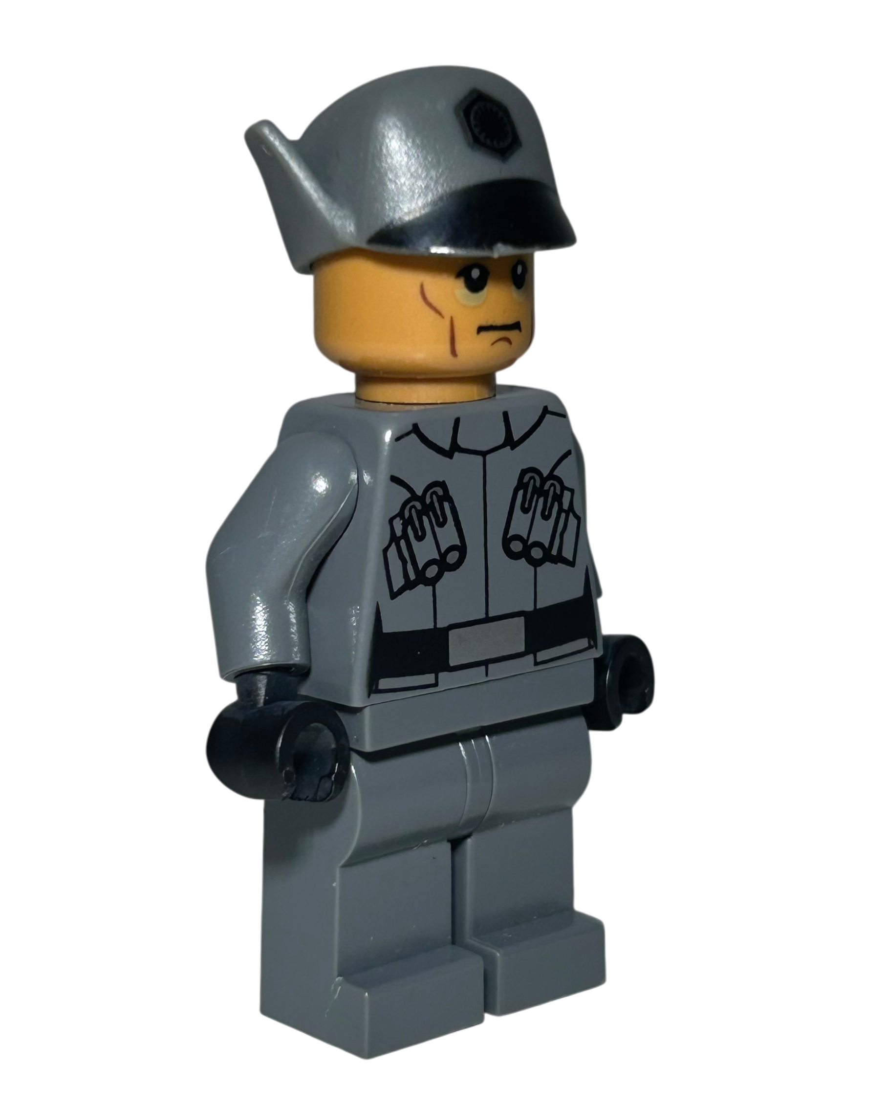 First Order Officer Lieutenant Captain SW0670 LEGO Star Wars Minifigur Seitenansicht links brick2d2