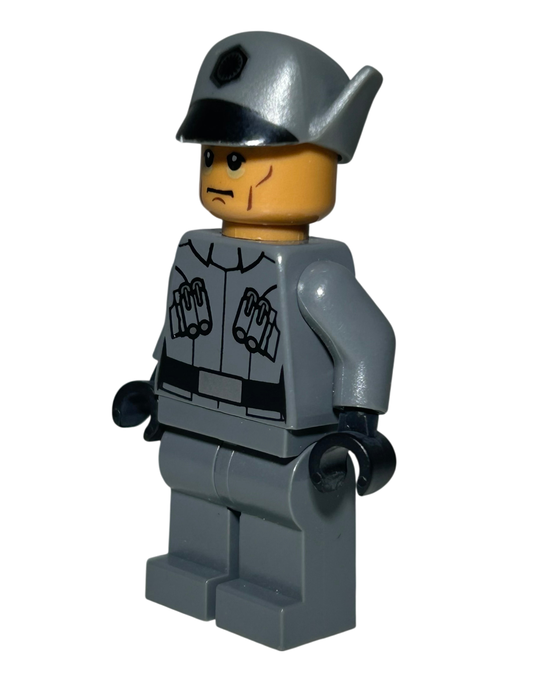 First Order Officer Lieutenant Captain SW0670 LEGO Star Wars Minifigur Seitenansicht rechts brick2d2