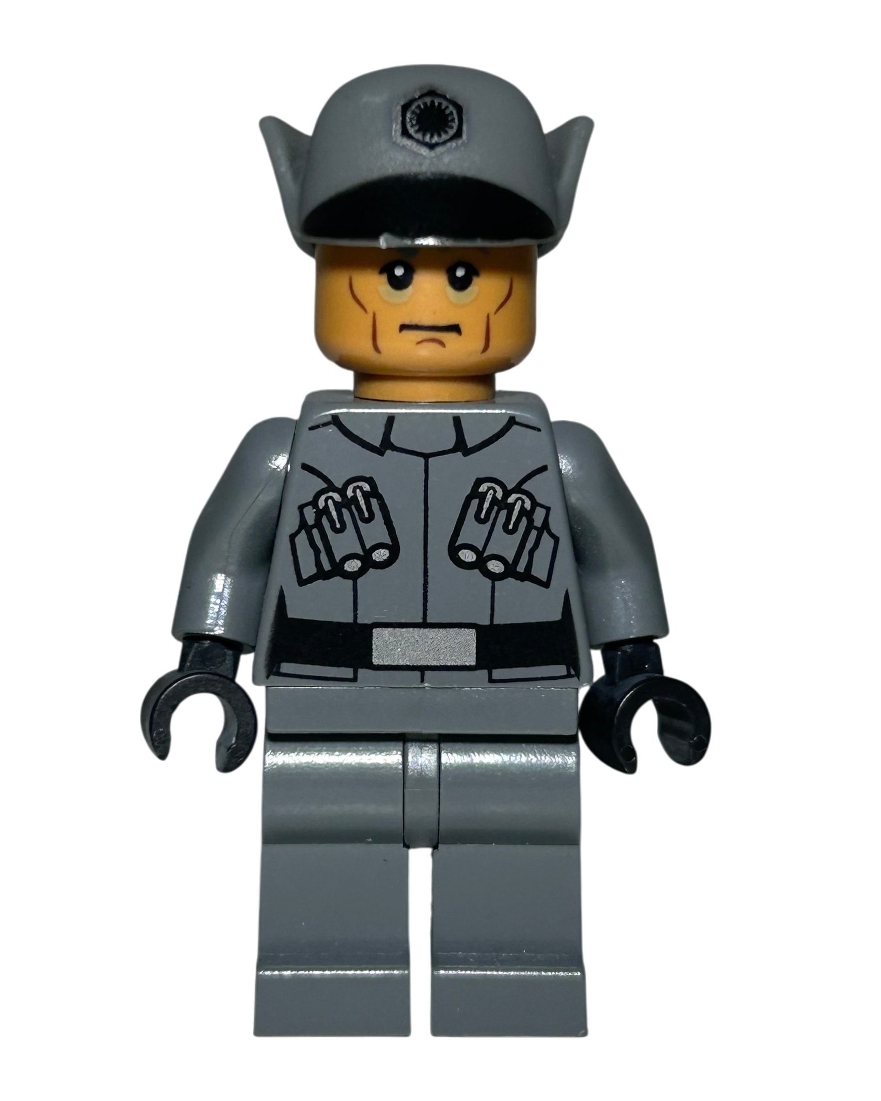 First Order Officer Lieutenant Captain SW0670 LEGO Star Wars Minifigur Vorderansicht brick2d2