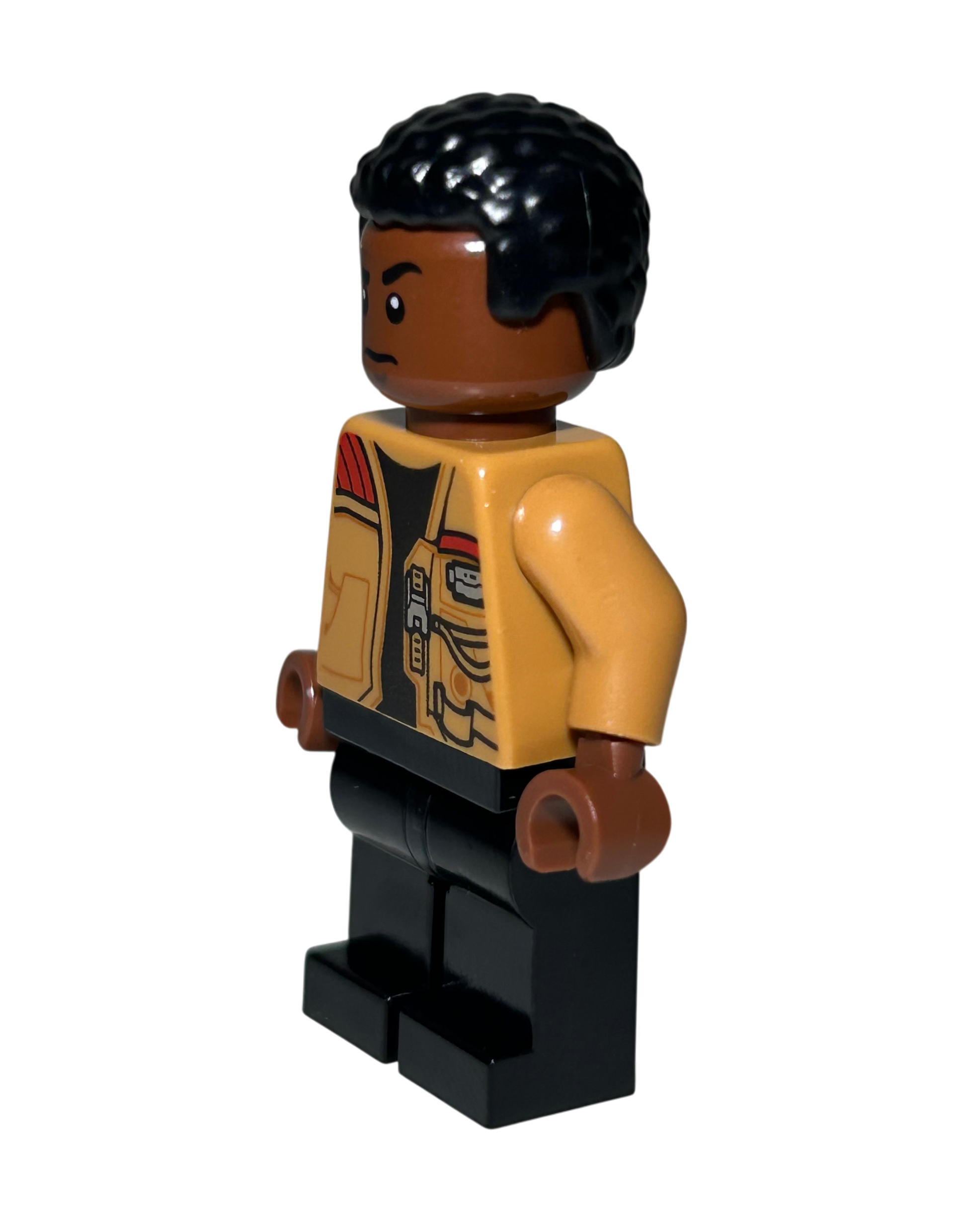 Finn Medium Nougat Jacket SW0676 LEGO Star Wars Minifigur Seitenansicht rechts brick2d2