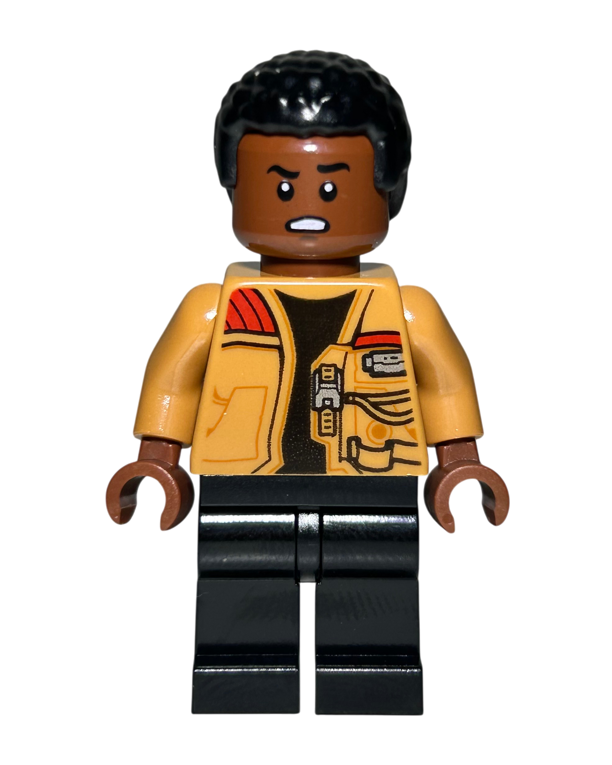 Finn Medium Nougat Jacket SW0676 LEGO Star Wars Minifigur Detailansicht brick2d2