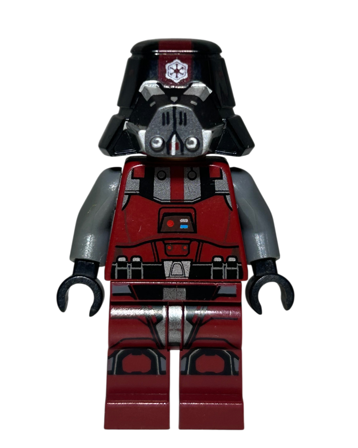 Sith Trooper Rote Rüstung 2013 SW0436 LEGO Star Wars Minifigur Vorderansicht brick2d2