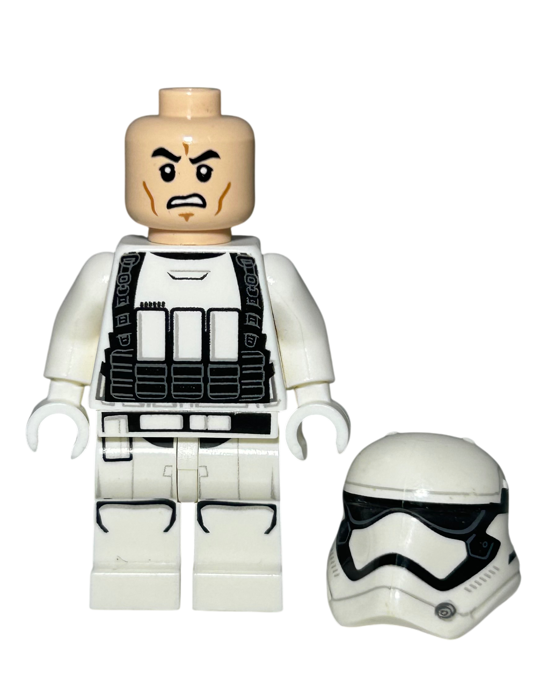First Order Heavy Assault Stormtrooper SW0695 LEGO Star Wars Minifigur Detailansicht brick2d2